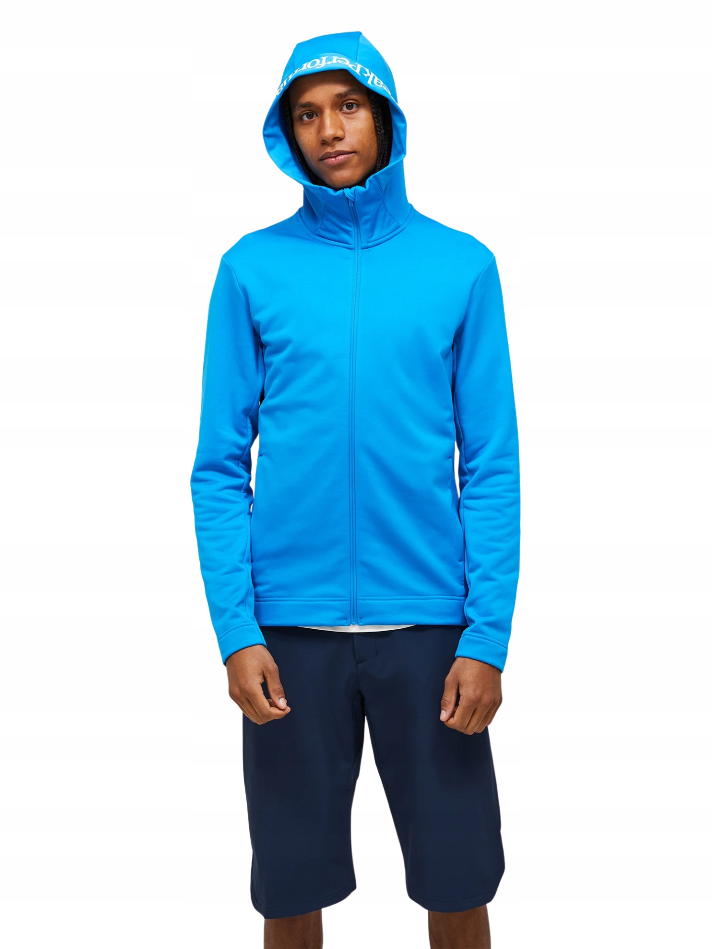 Mikina Peak Performance Rider Tech Zip Hood modrá M
