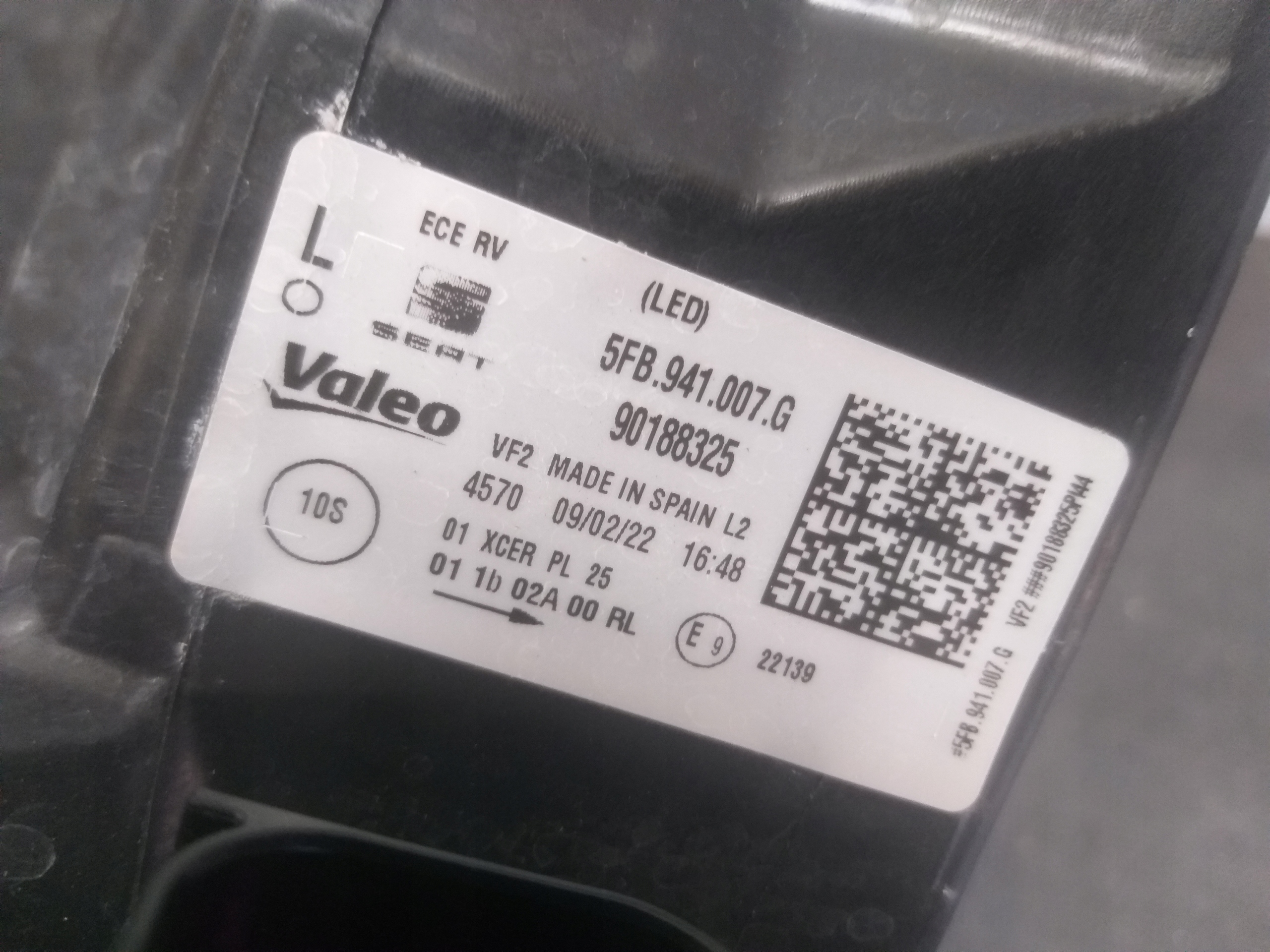 light front left SEAT LEON IV 4 FULL LED 5FB941007G