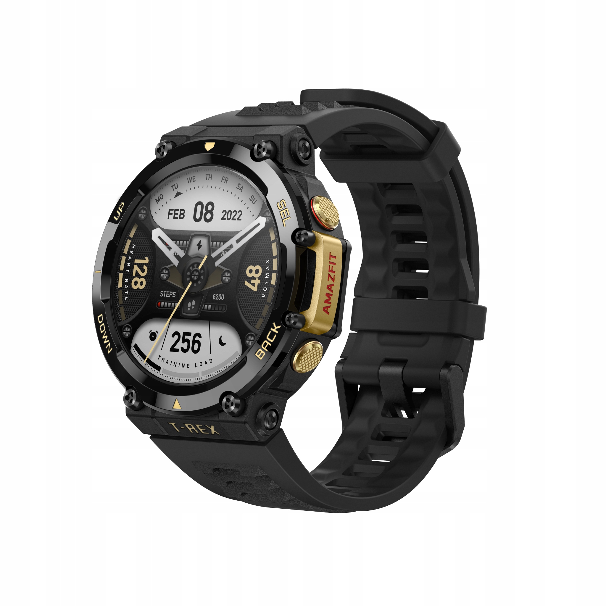 Smartwatch Amazfit T-Rex 2 ASTRO GPS 47 mm AMOLED 10 ATM Black&Gold