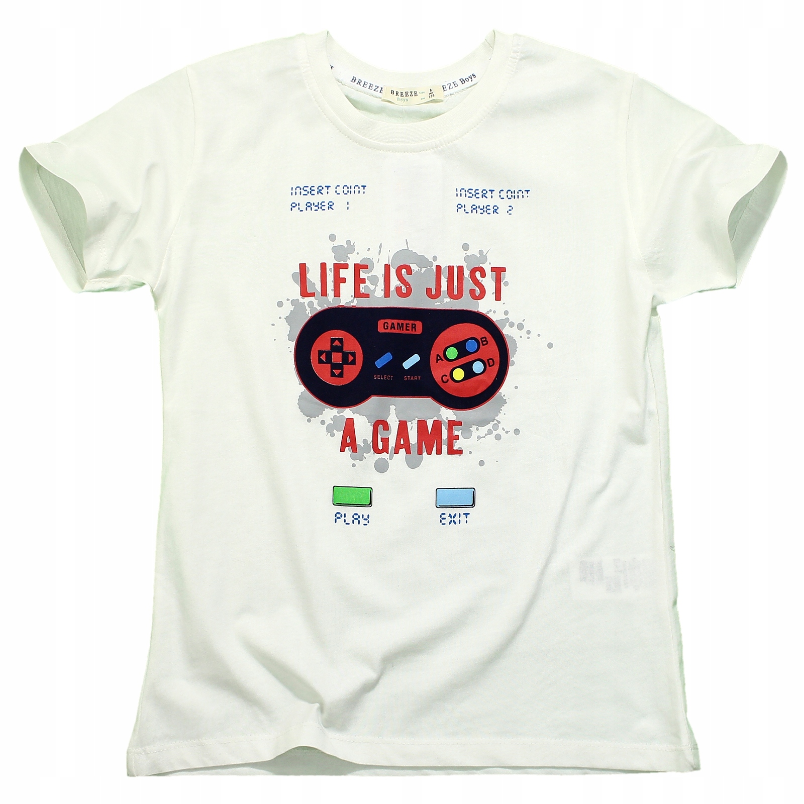 

T-shirt Bluzka Nadruk Pad Bawełna Rękawek 140
