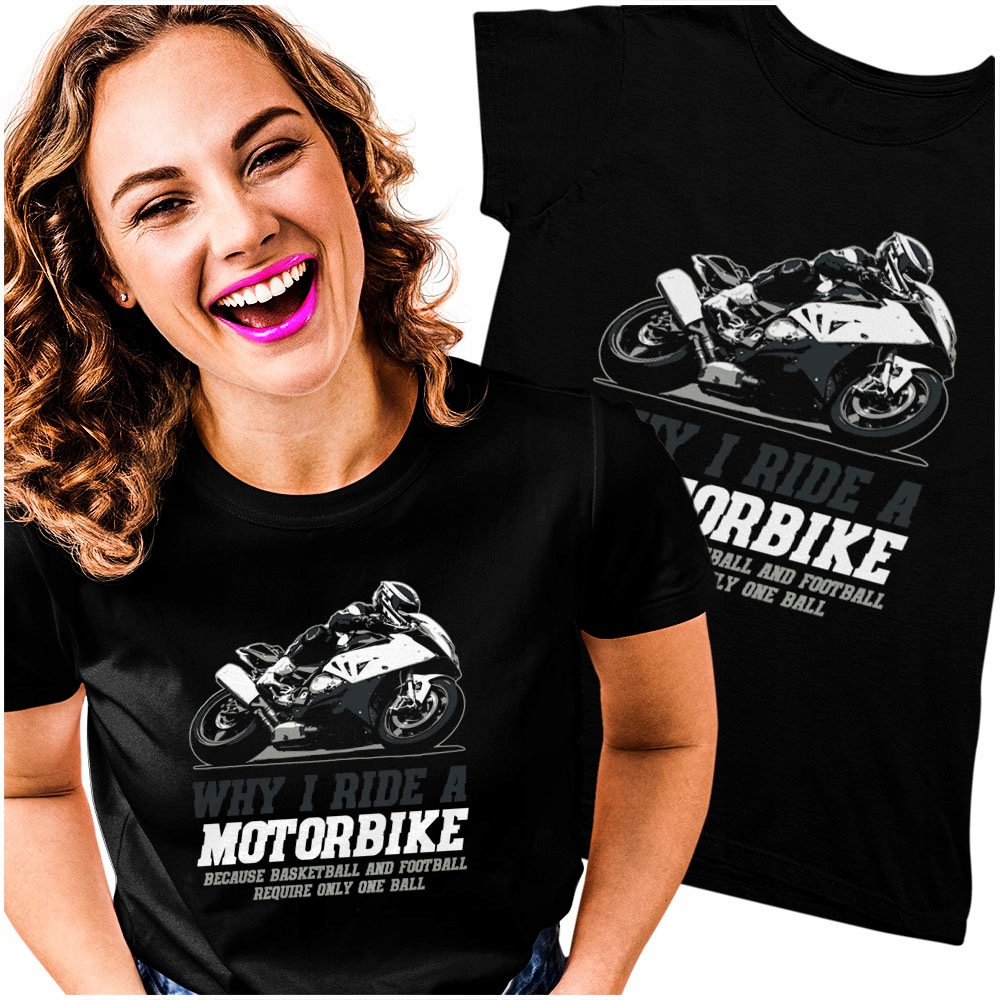 

Koszulka damska Motocyklistki Motorem M