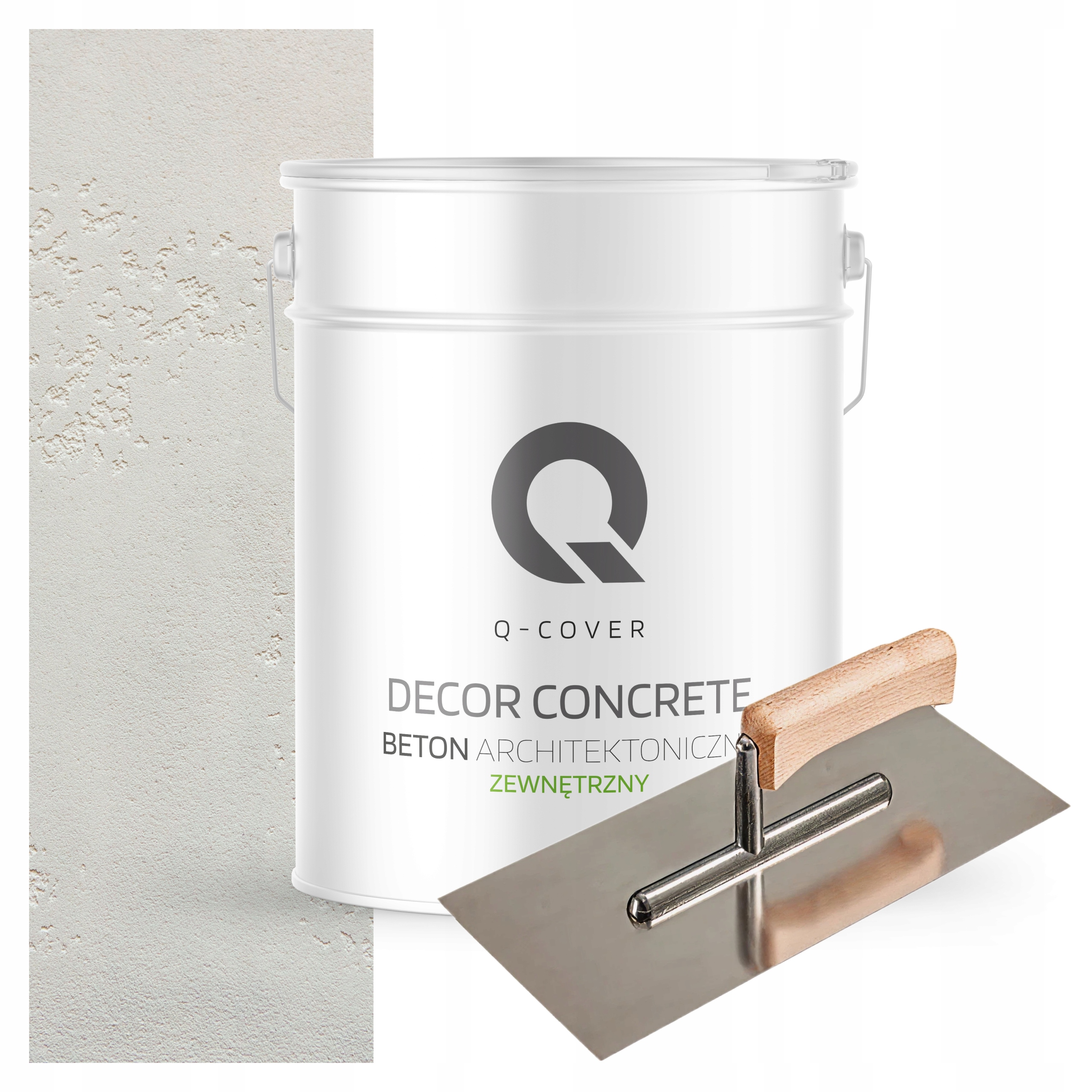 Dekorativní venkovní beton Hotová hmota k použití 10 m2 15 kg Bílá Paca