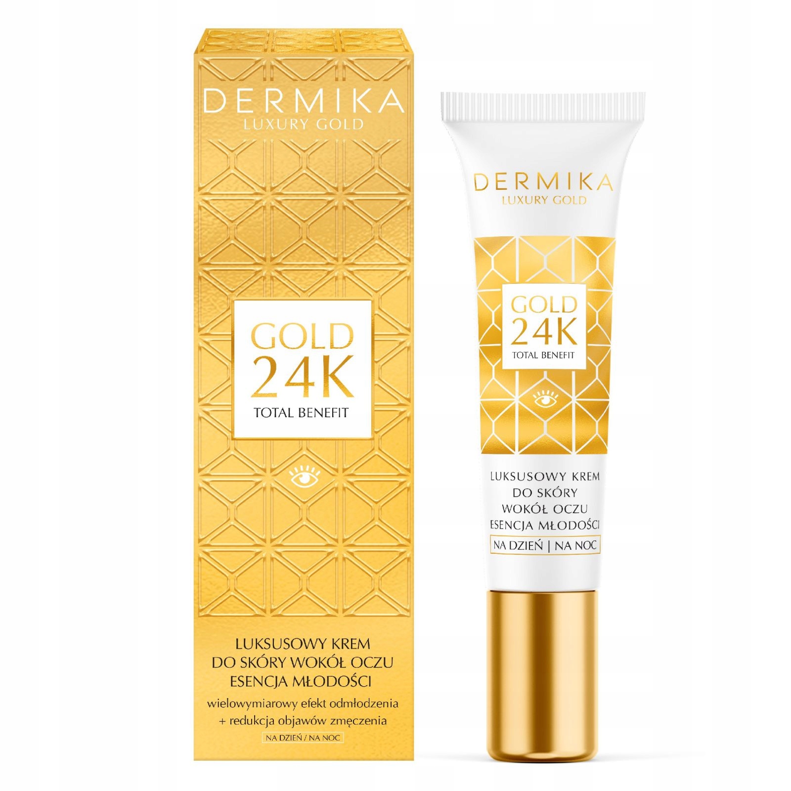 Dermika Luxury Gold 24K Total Benefit Luxusní Krém Na Pleť Kolem Očí