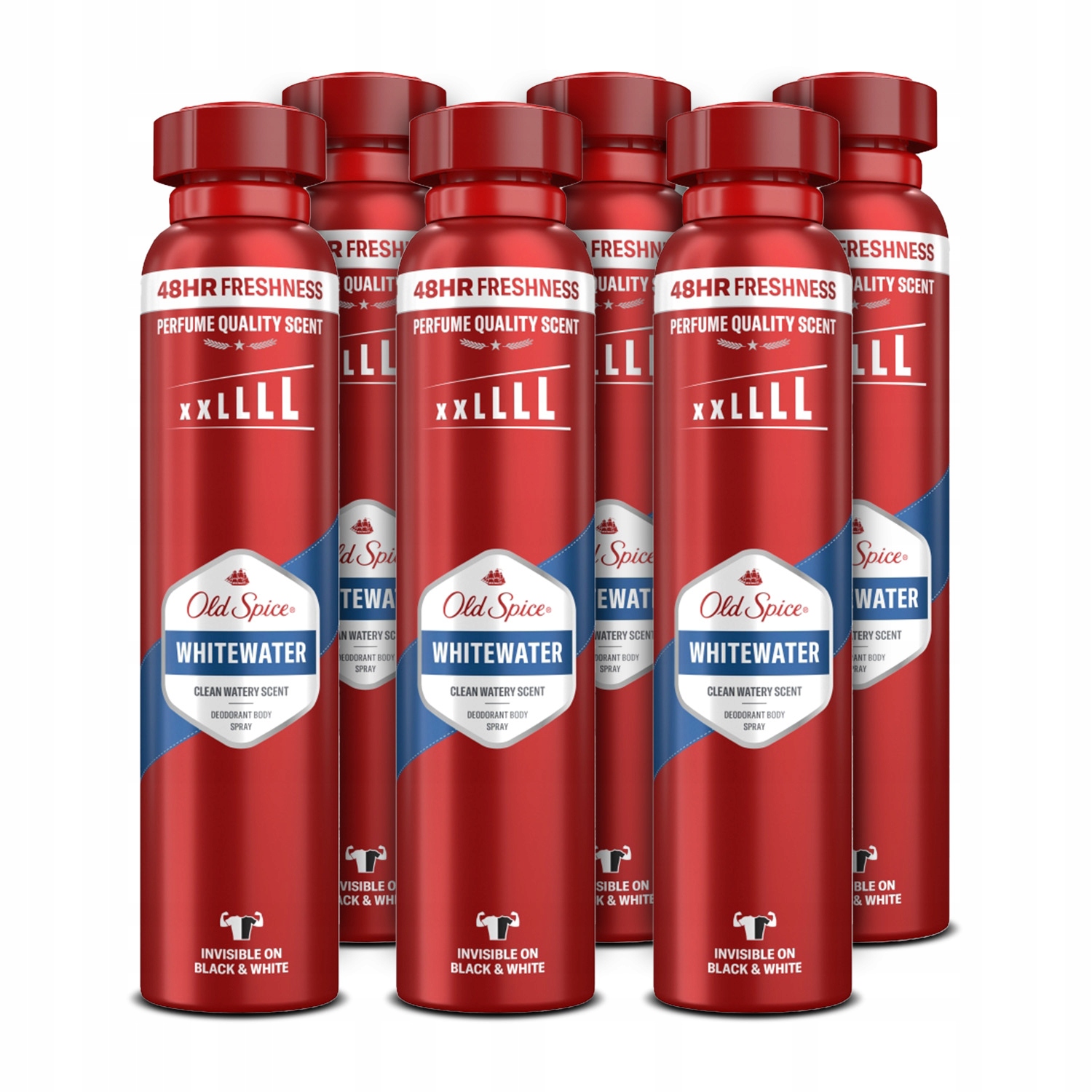 Zestaw Old Spice Whitewater Dezodorant w sprayu dla mężczyzn 250ml 48h x6