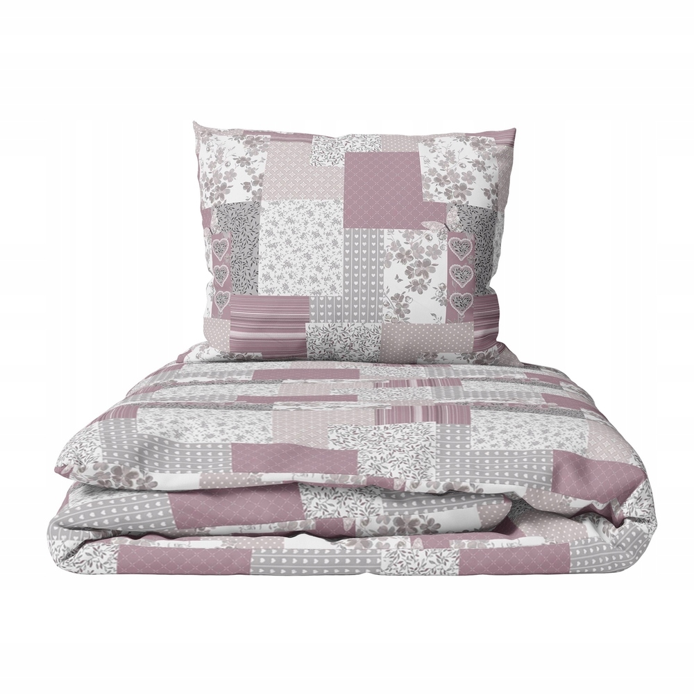 Krepové Povlečení 160x200 Povlečení 70X80 Hrubá Polská Bavlna- Paczwork moty