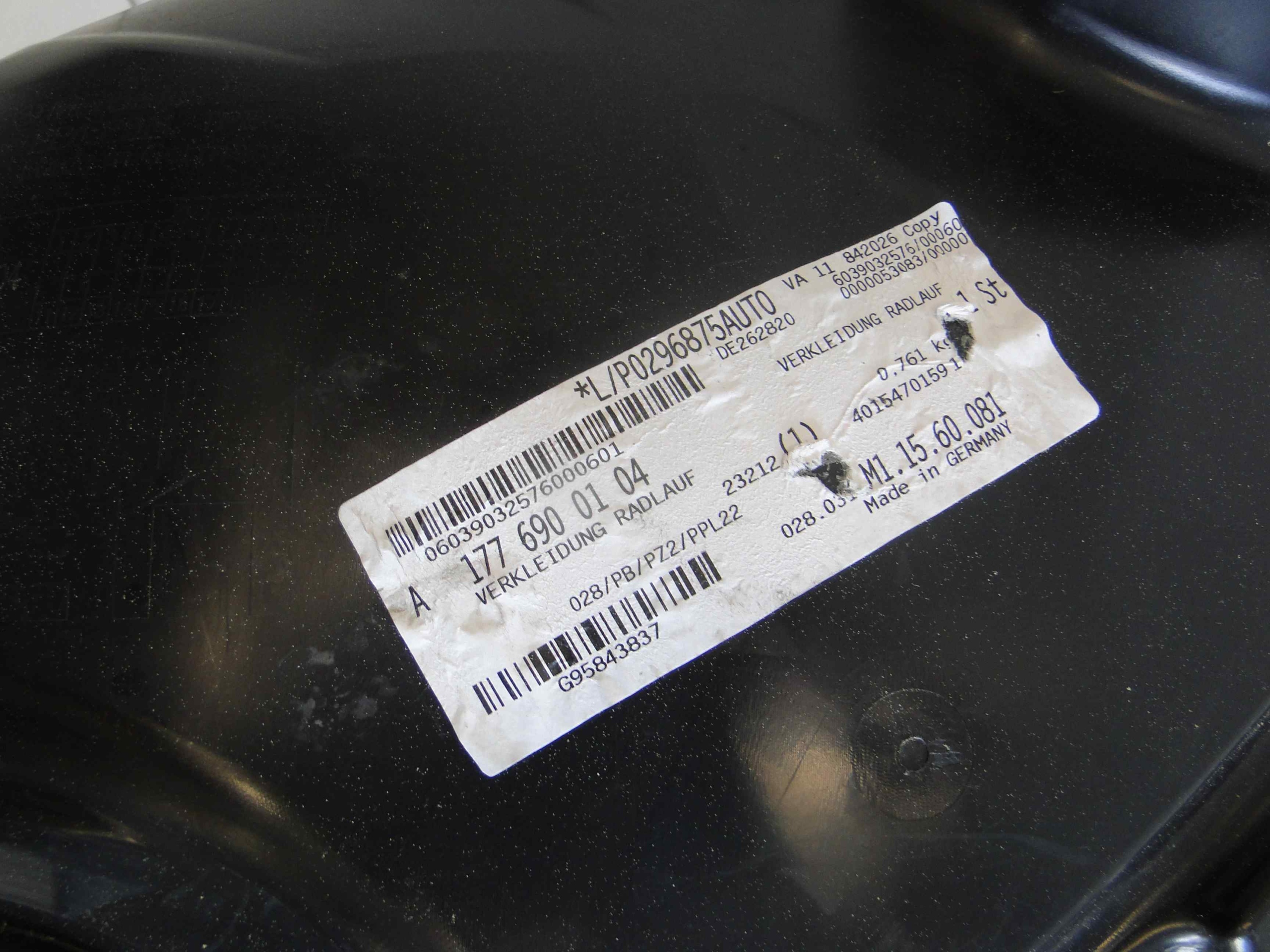 MERCEDES B W247 247 NADKOLE PRZEDNIE LEWE CZ 1 Typ samochodu Samochody osobowe