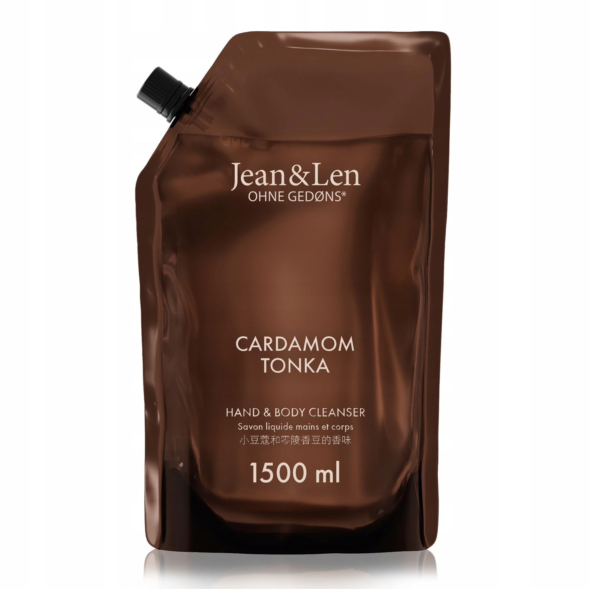 Jean & Len Mýdlo na ruce a tělo Kardamom Tonka Veganské 15 l Refill