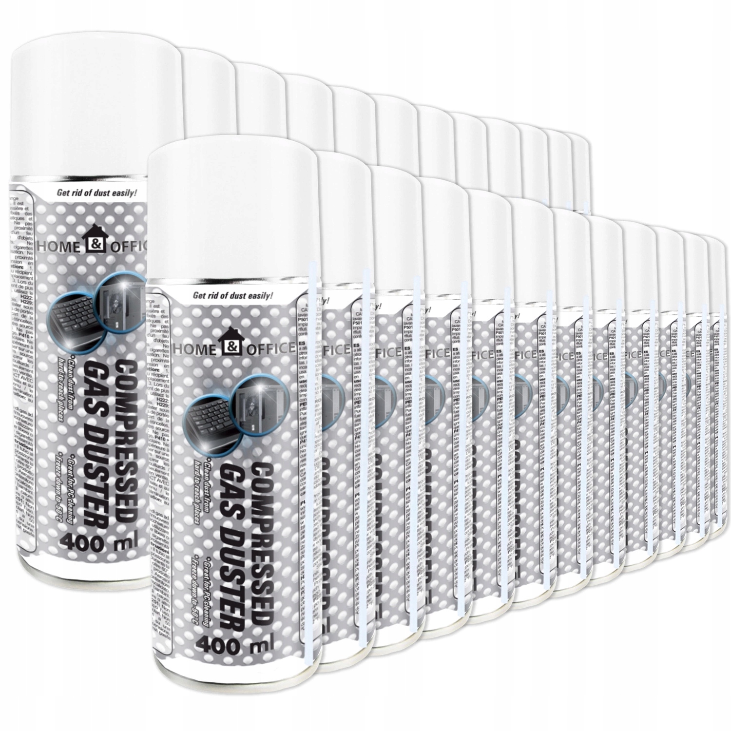 24 x Aabcooling Stlačený Vzduch 400 ml TRUBKA-15 cm Vyfukování Nečistot