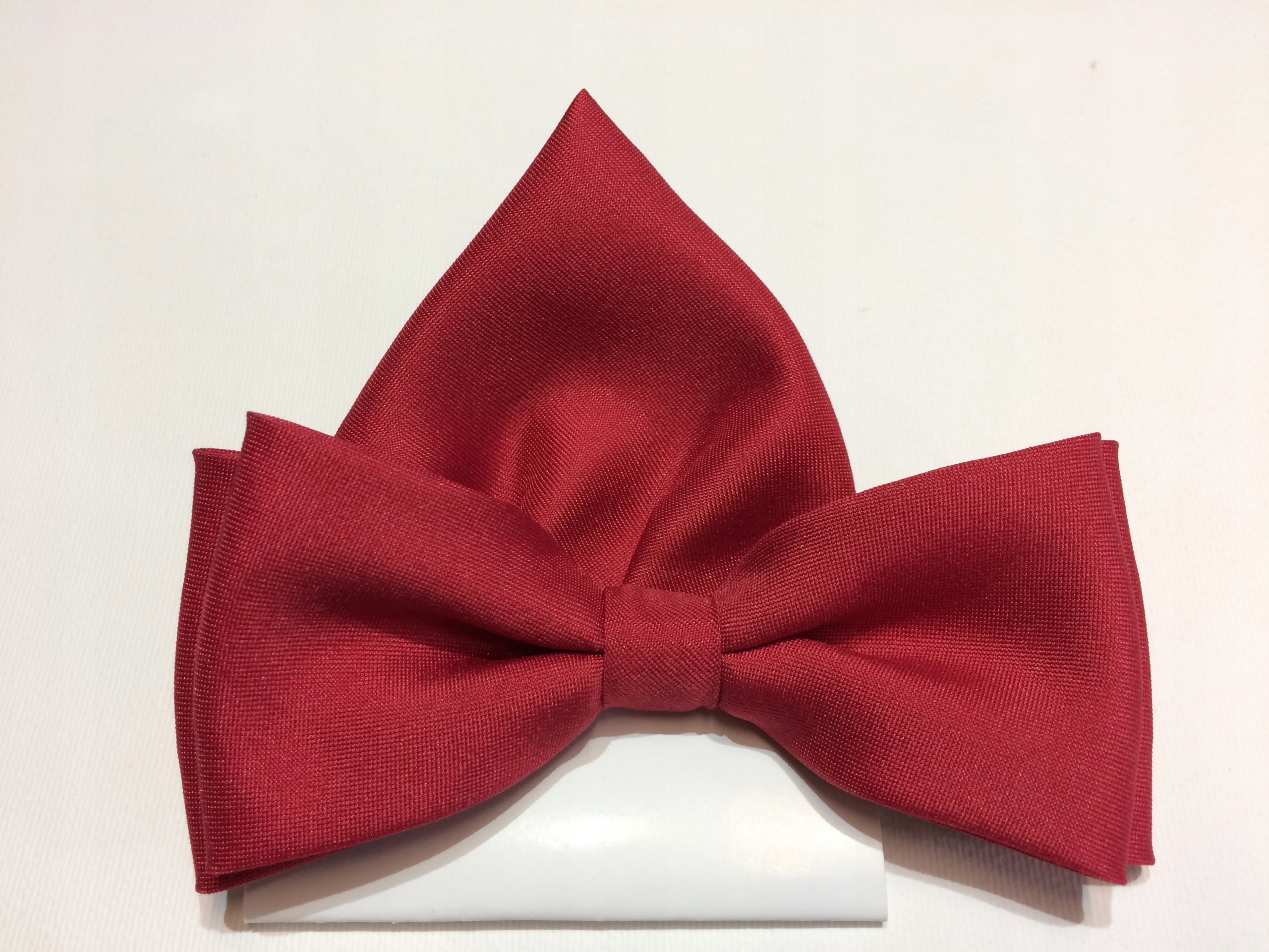 CZERWONA MUCHA MĘSKA MUSZKA z WYPUSTKĄ- POSZETKĄ