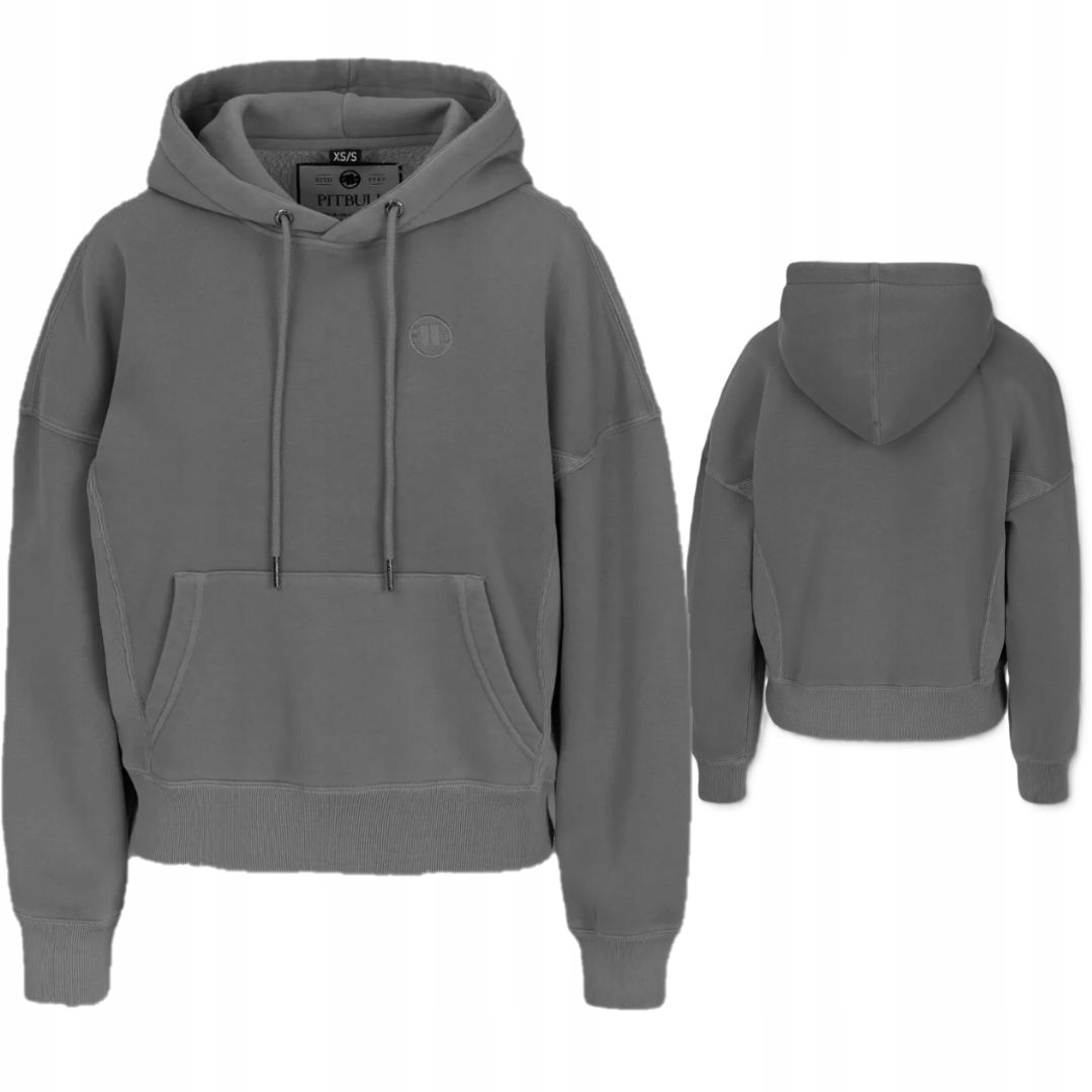 Pitbull West Coast Dámská Mikina S Kapucí Washed Manzanita Šedá Grey M/L
