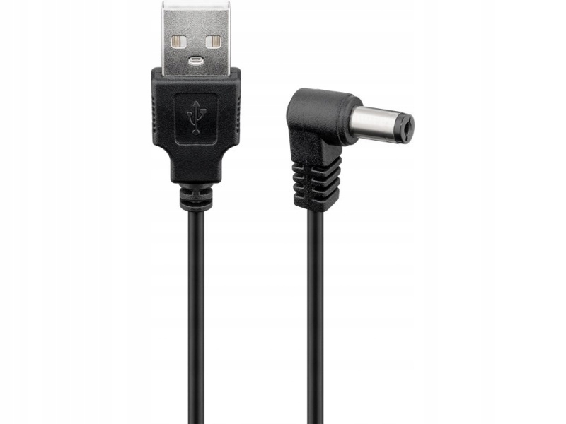 Kabel zasilający USB - wtyk DC 5,5x2,1 Goobay 0,5m