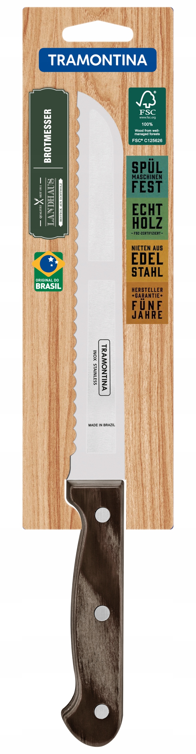 

Tramontina Nóż do chleba pieczywa 17,5cm Churrasco