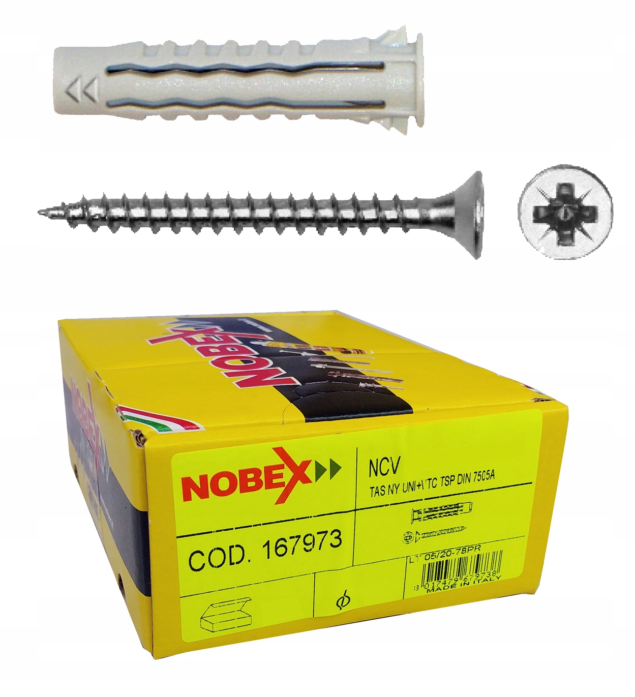 

Kołki rozporowe uniwersalne Nobex-ncv 10x60 -50szt