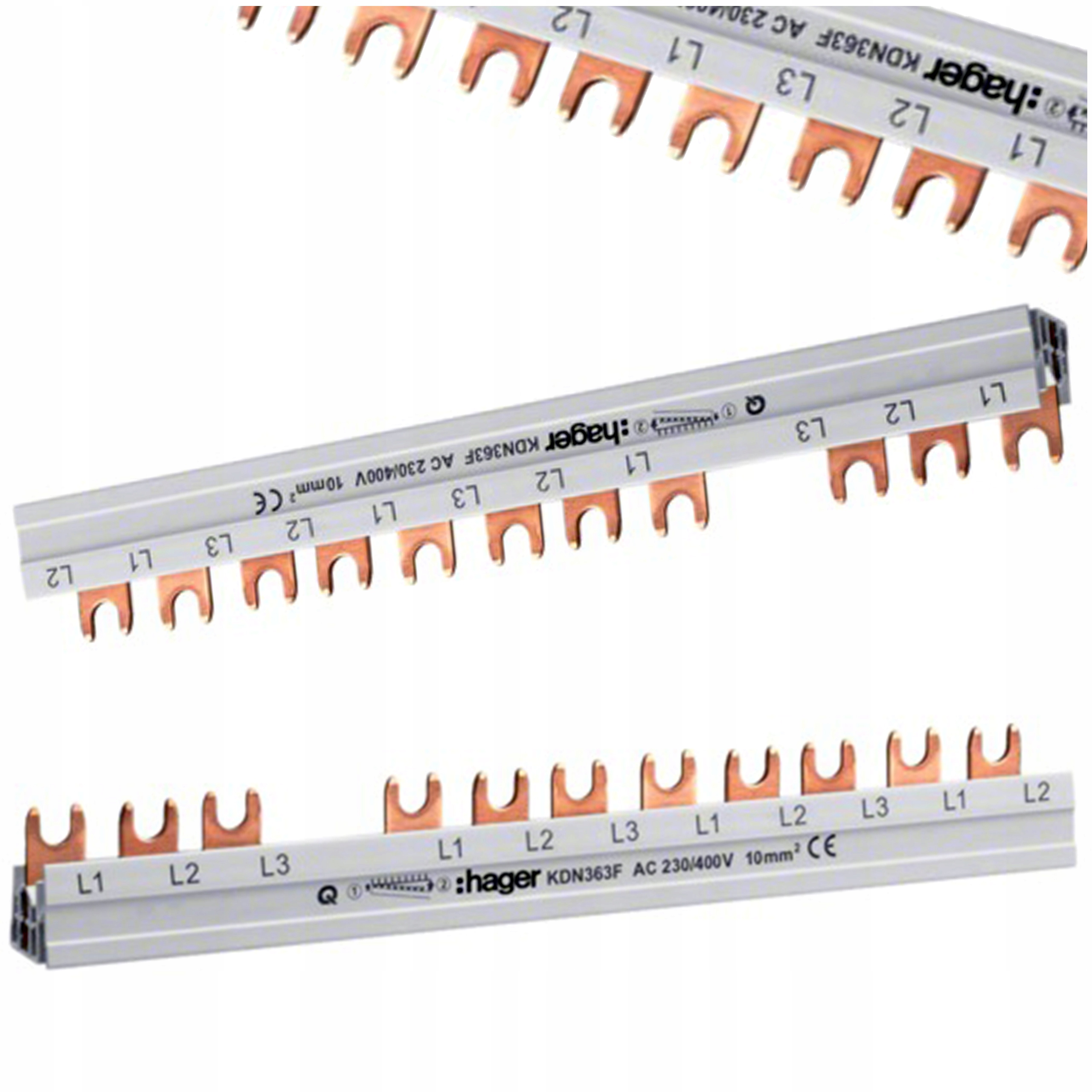 

Szyna grzebieniowa łączeniowa widełkowa 4P+MCB 63A