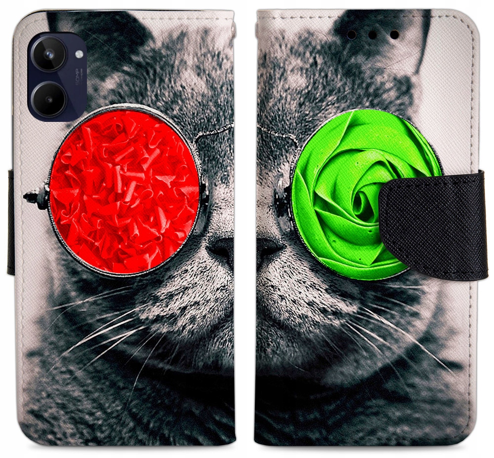 

Etui Portfel Case Do Realme 10 4G Szkło