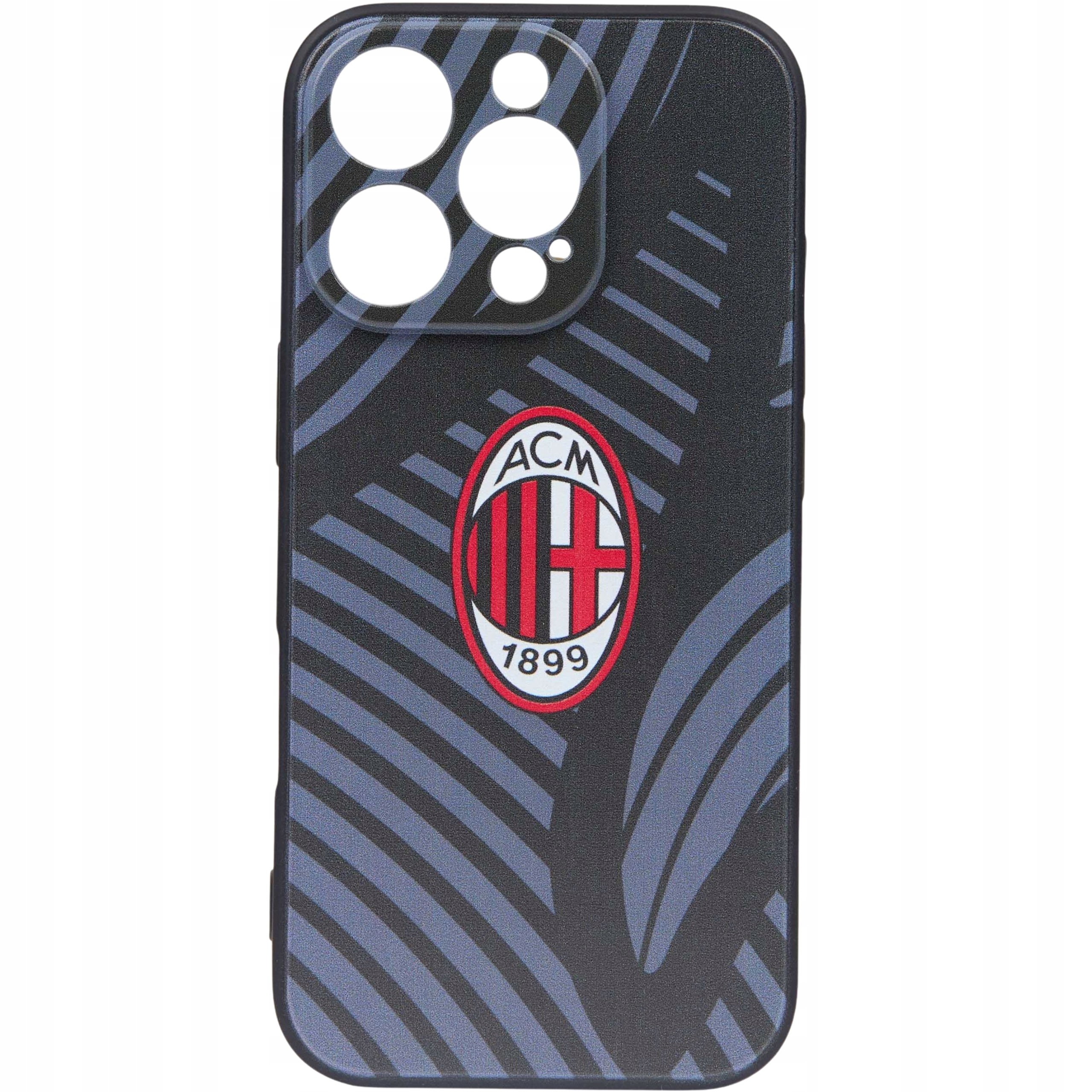 Ac Milan Etui Iphone 16 Pro Oficjalny Case na Telefon Czarny Acm