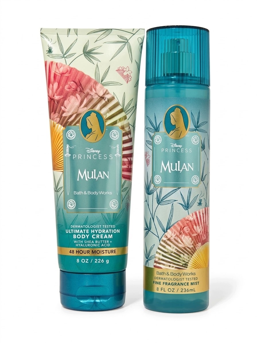 Bath&Body Works Disney Princess Mulan Krem 226g mgiełka zapachowa 236ml