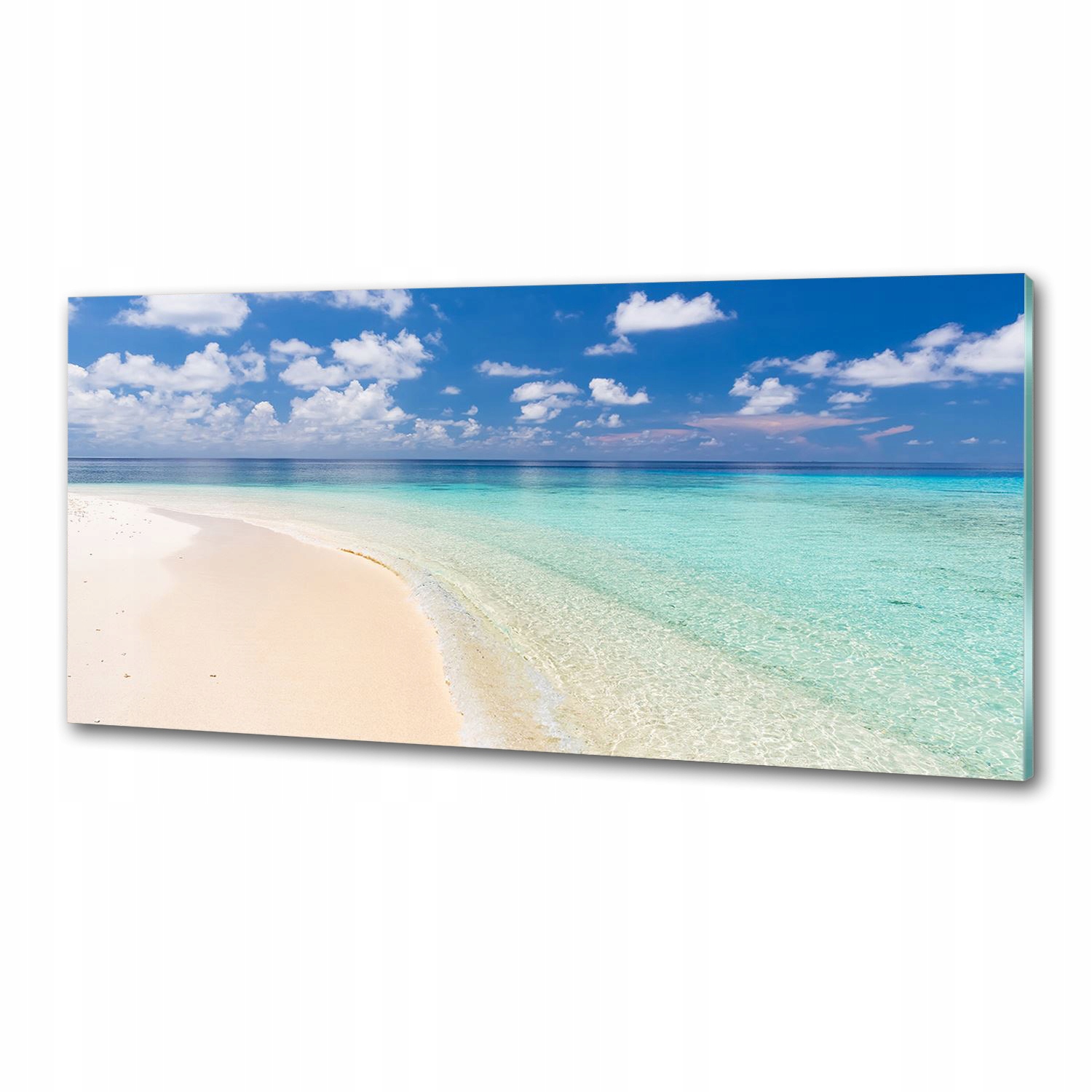 Panel lacobel Pláž na Maldivách 125 x 50 cm Lepidlo