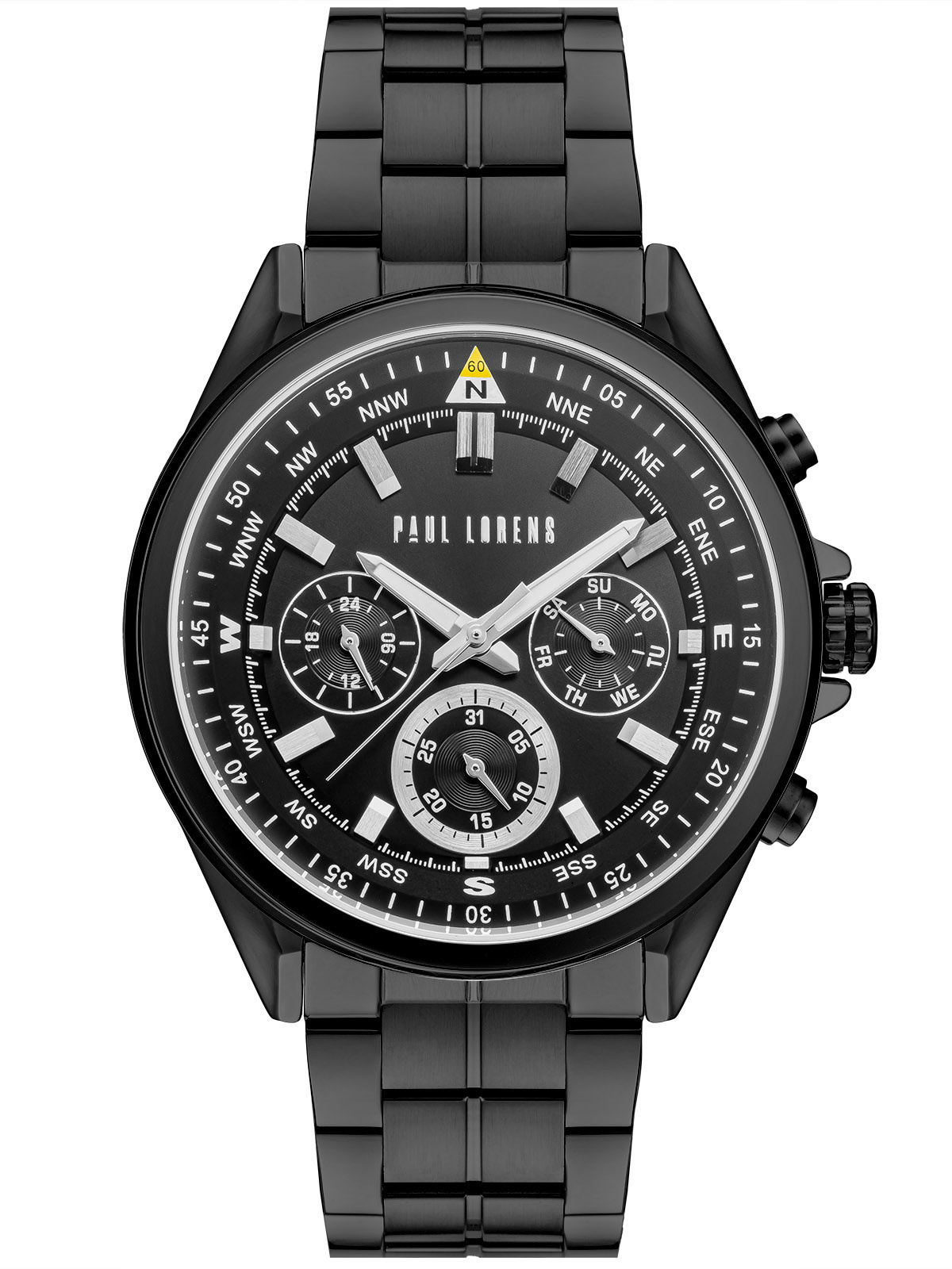 Pánské Hodinky Paul Lorens Pl 20009B-1A5 Chronograf Dárek Ke Dni Chlapců