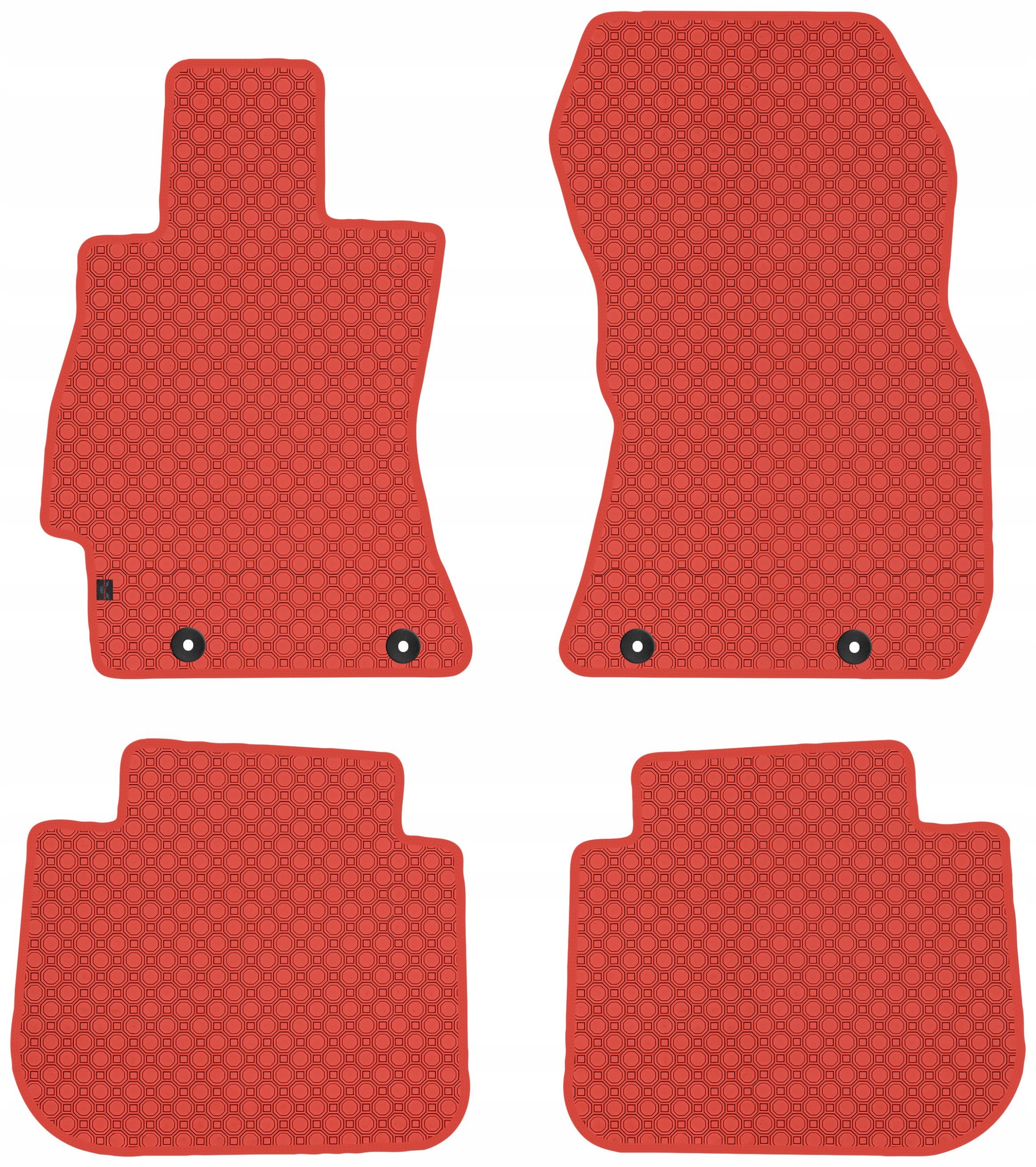 Subaru Legacy V 2009-2014 Gumové koberce Červené