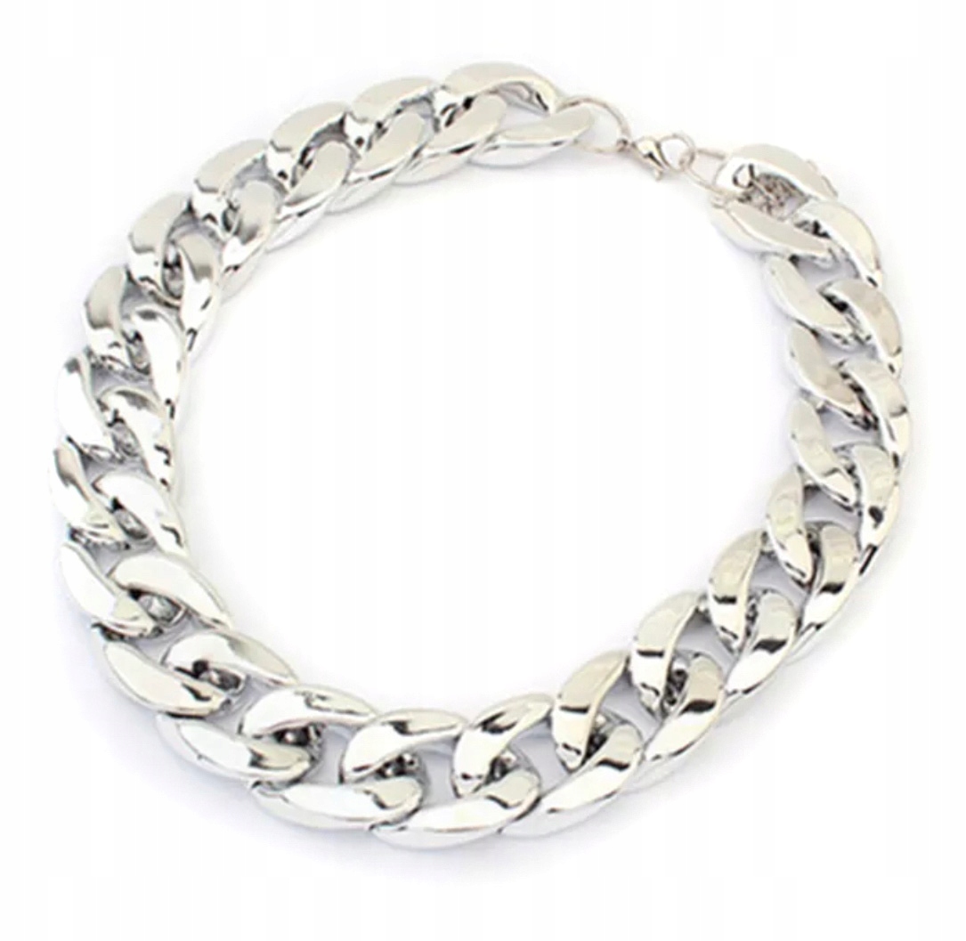 

Naszyjnik Łańcuch Choker Srebrny Gruby Rock Punk