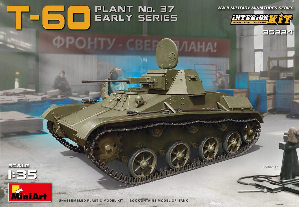 T-60 Plant No.37 Early Series. Sada interiéru 1:35 MiniArt 35224