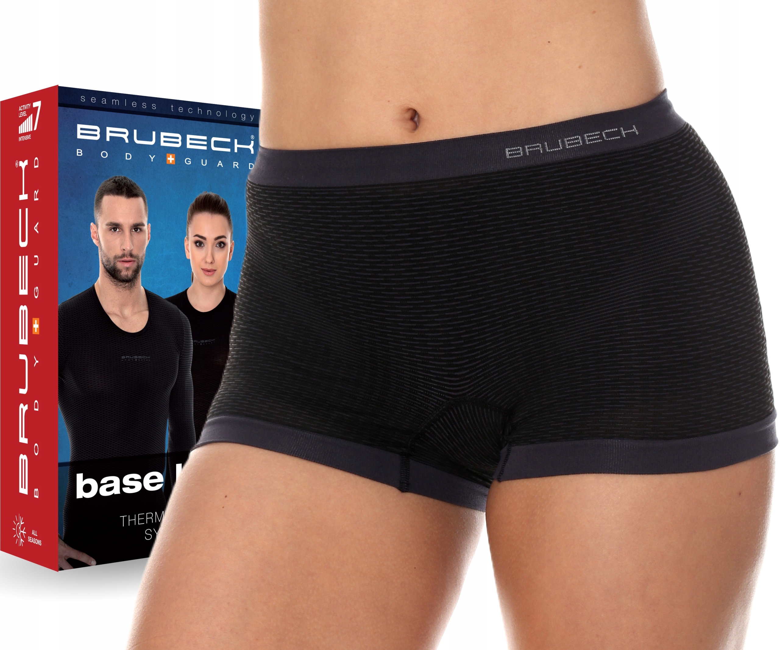 Damskie Bokserki Do Biegania Turystyczne Z Siatki 3D Brubeck Base Layer -XL