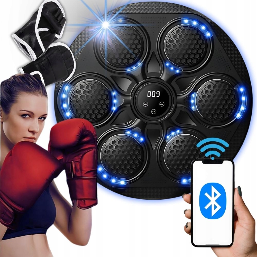 Boxovací Terč Trenér Boxu Mma Usb Hudba Bluetooth Boxerské Rukavice