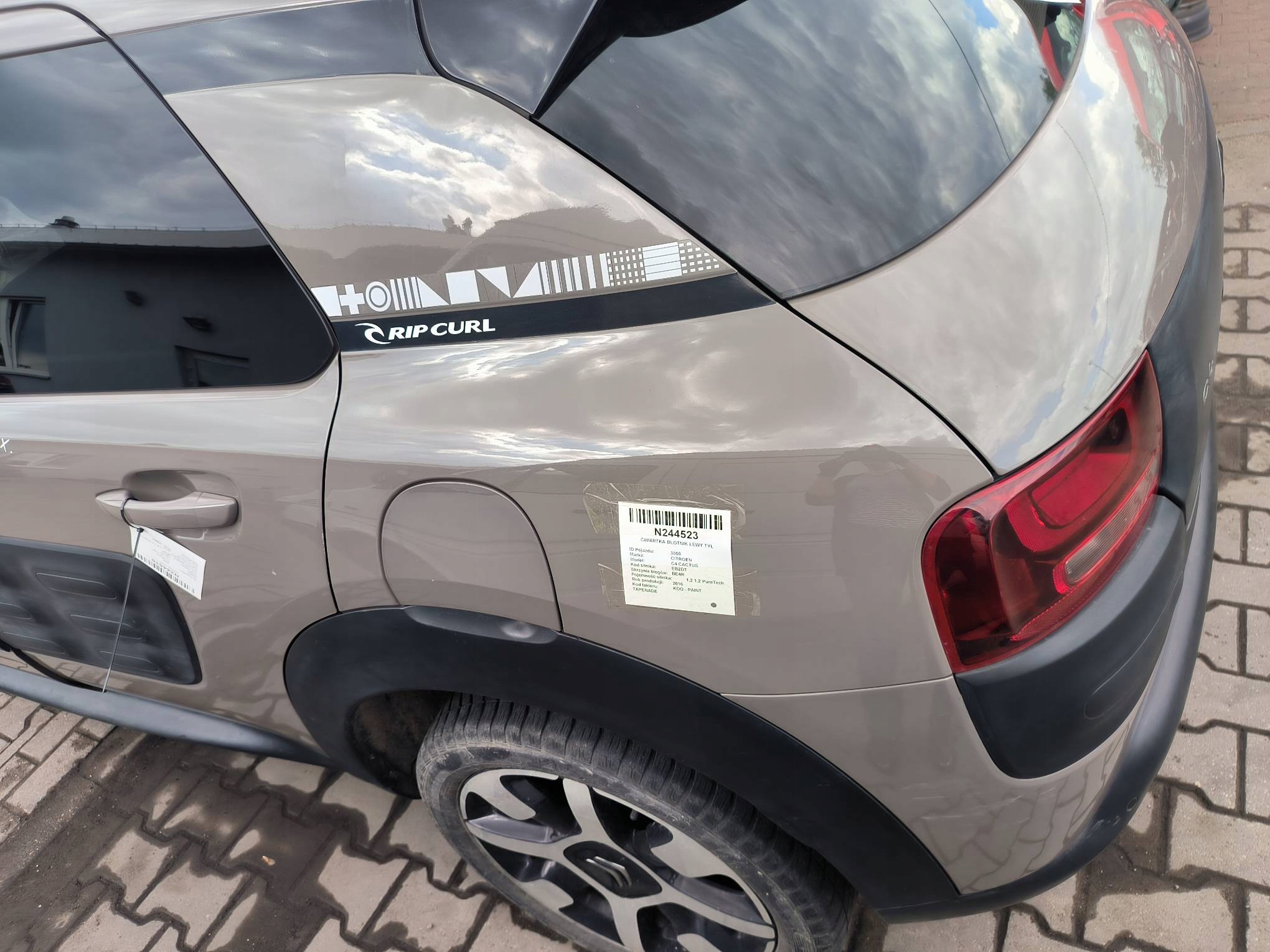 LONGHERONE parafango sinistra posteriore KDQB CITROEN C4 CACTUS