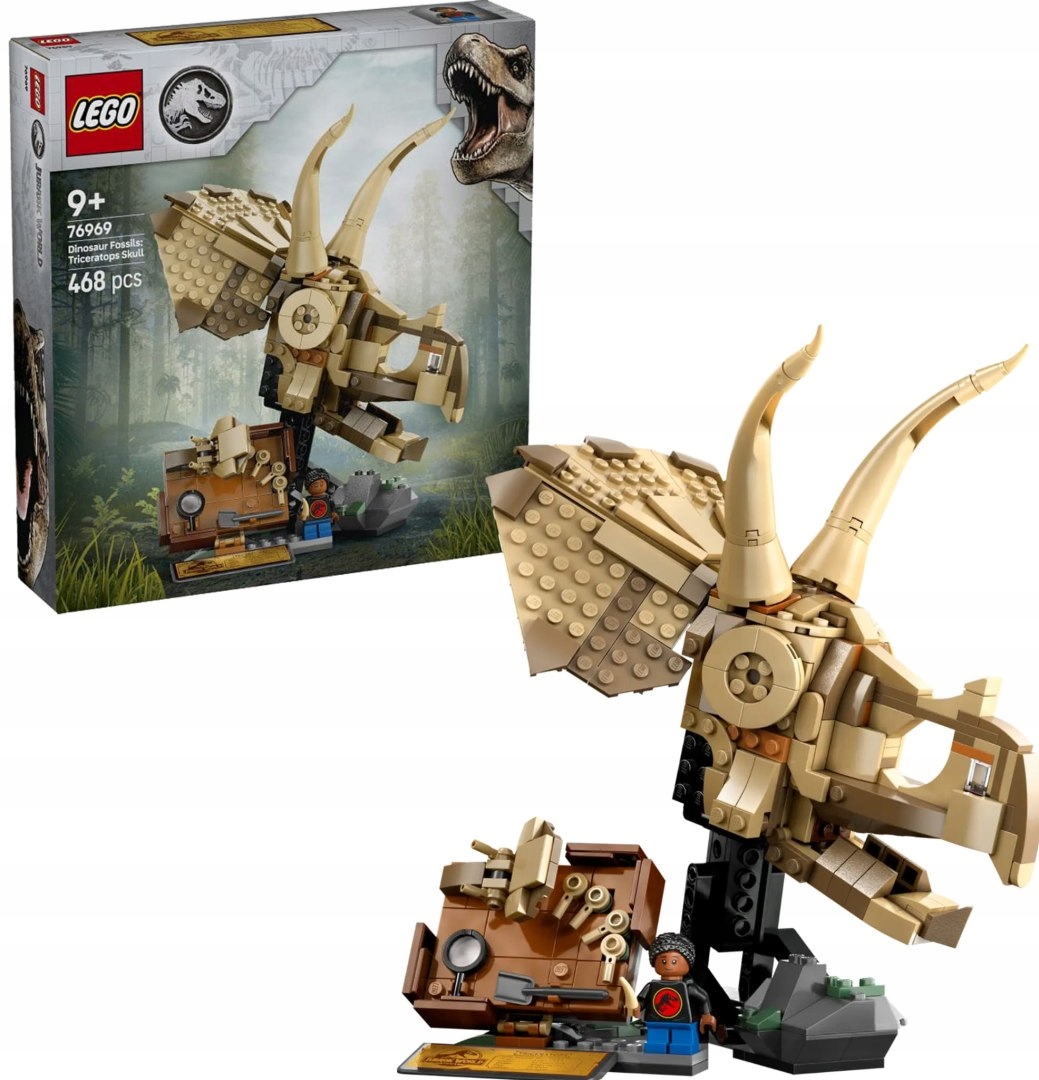 76969 Lego Jurský svět Kostra dinosaurů: lebka triceratopsa Le