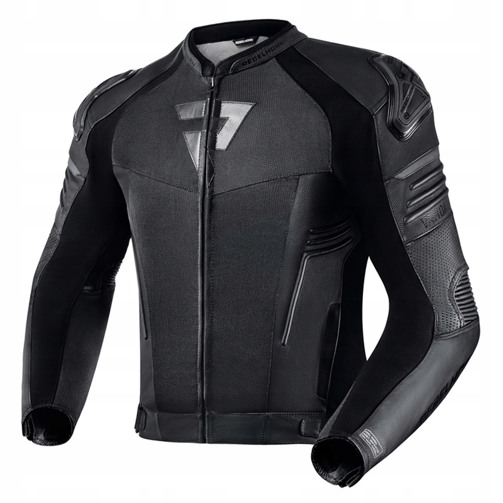 REBELHORN SKÓRZANA KURTKA MOTOCYKLOWA MĘSKA VANDAL AIR BLACK 58