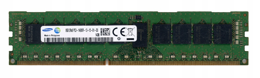 Samsung 8GB DDR3 2Rx8 PC3-14900R 1866MHz Ecc Registrovaná