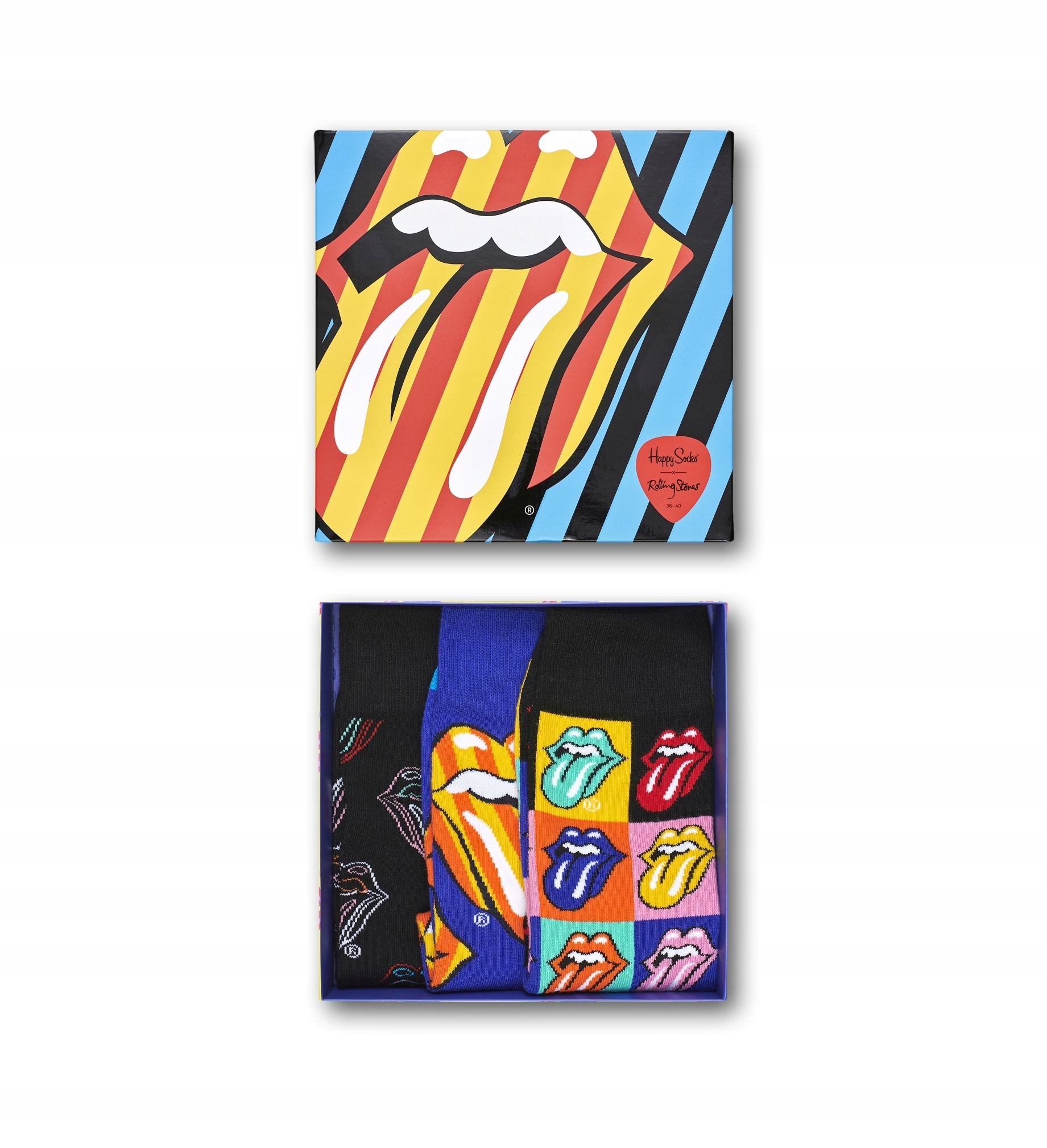 

Skarpety Happy Socks Rolling Stones Box r. 41-46