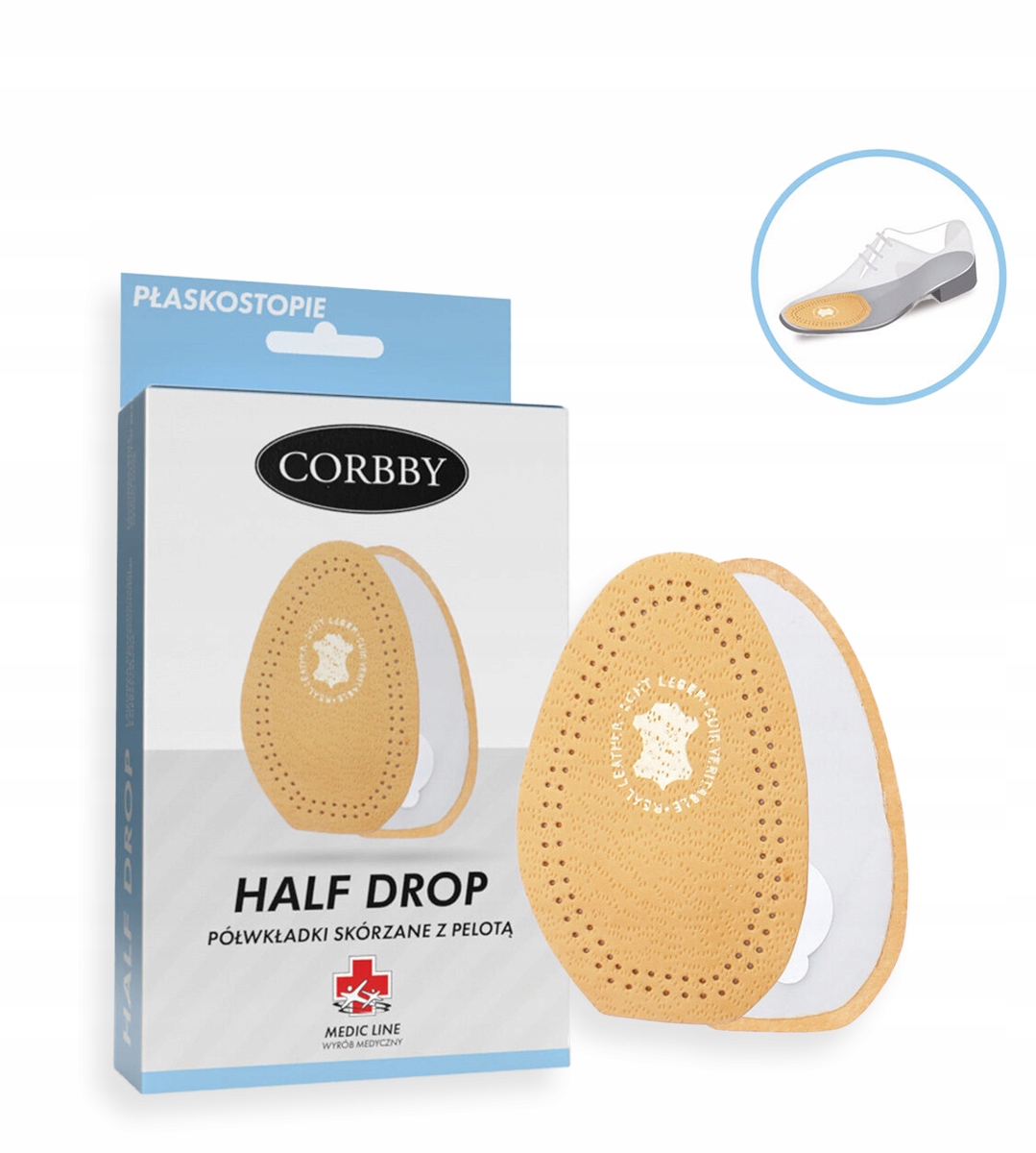 Półwkładka Corbby Half Drop 41/42 r. 41-42 beże i brązy