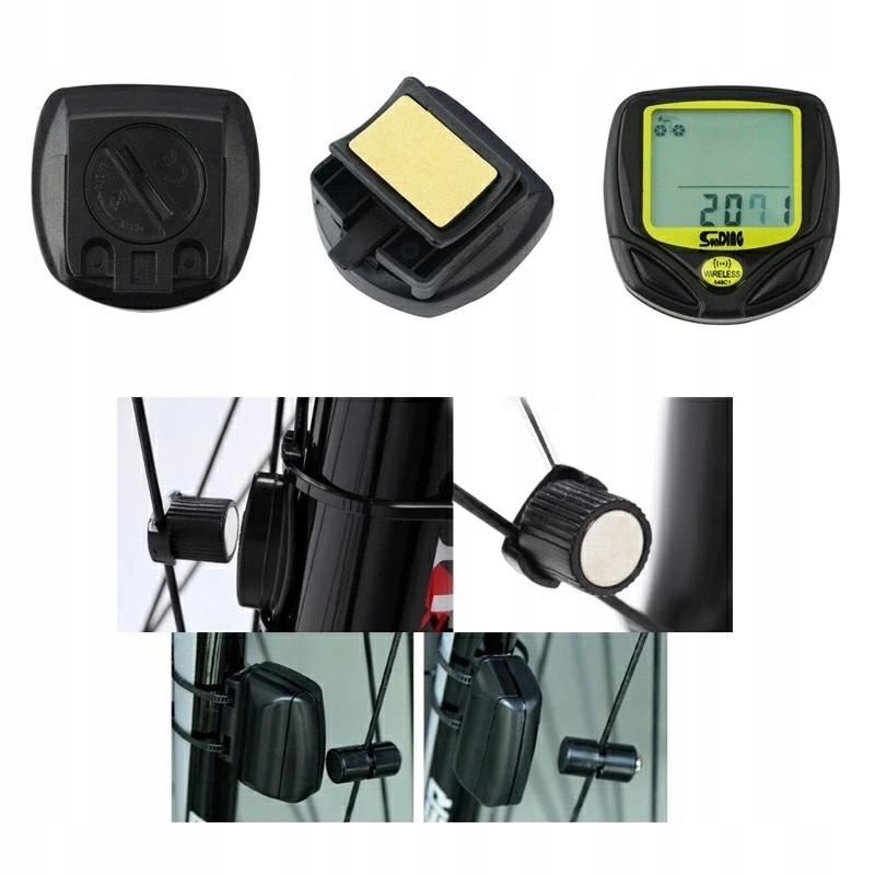 LICZNIK ROWEROWY BEZPRZEWODOWY WODOODPORNY PRĘDKOŚCIOMIERZ KOMPUTER ROWER Model K455D
