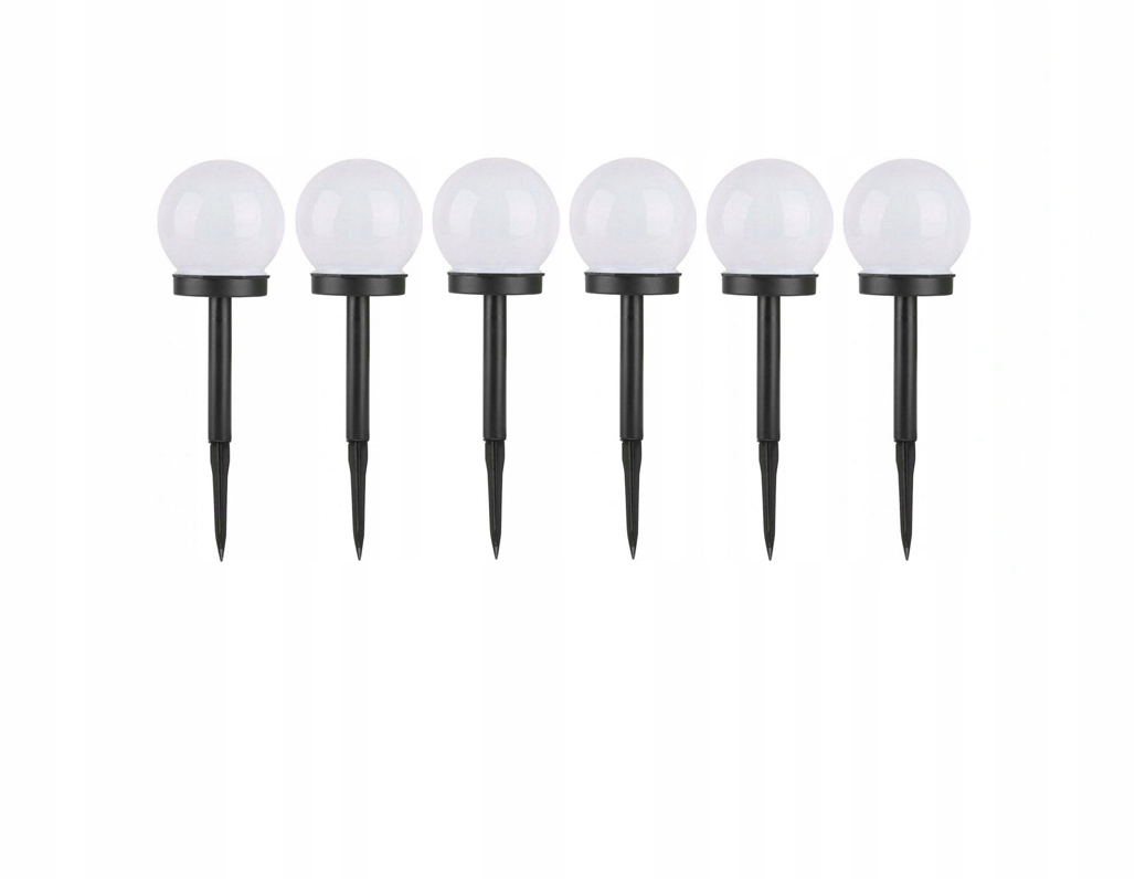 

6x Lampki Solarne Ogrodowe Lampa Led 10 cm Kula