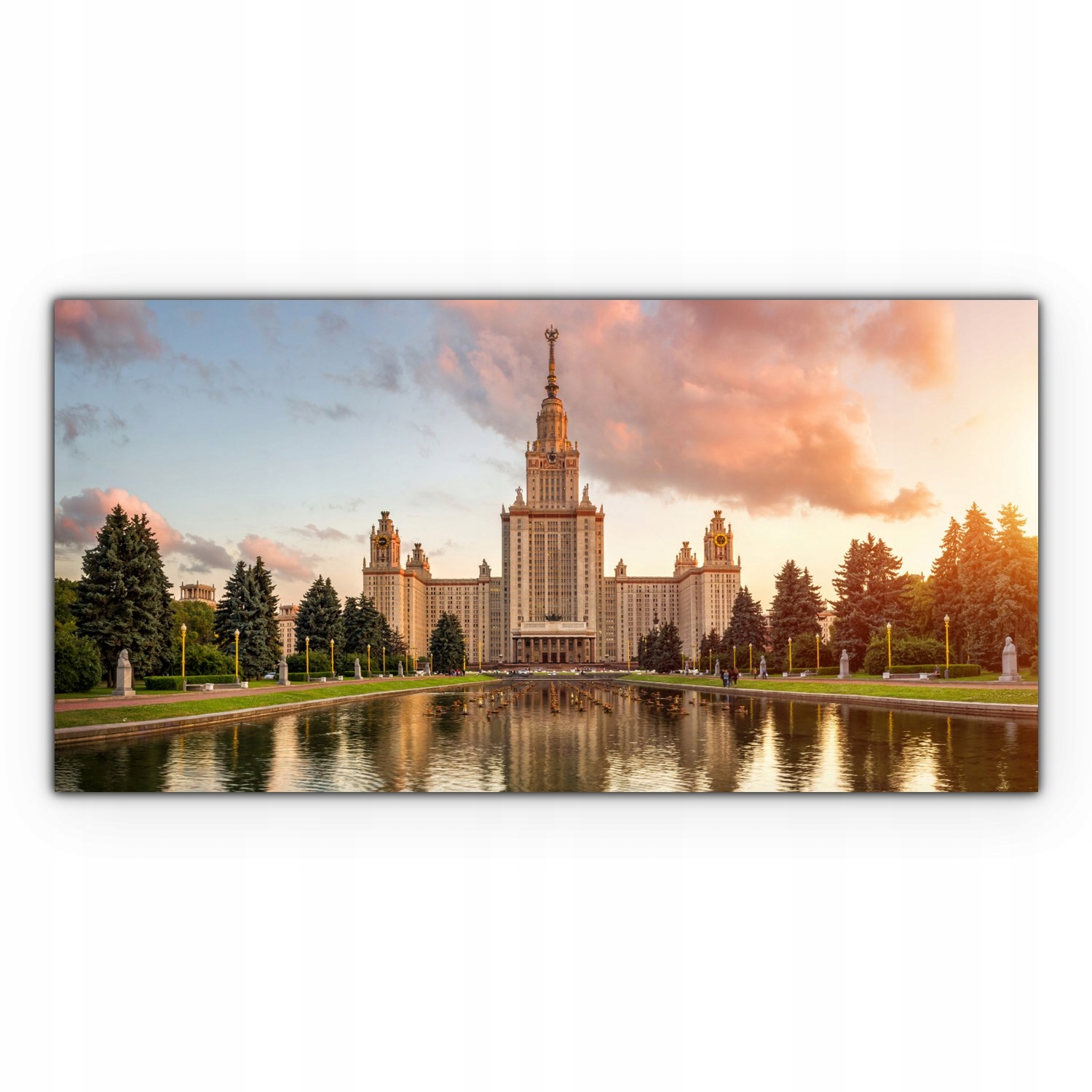 

Obraz Canvas dekoracja 120x60 Miasto Zachód Słońca