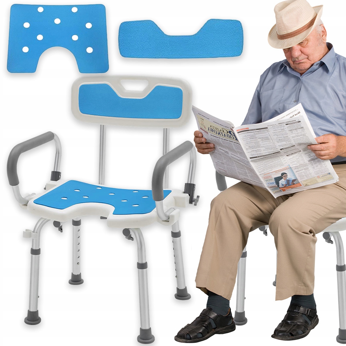 Taboret Pod Prysznic Do Kabiny Prysznicowej Stołek Krzesło Prysznicowe Alu