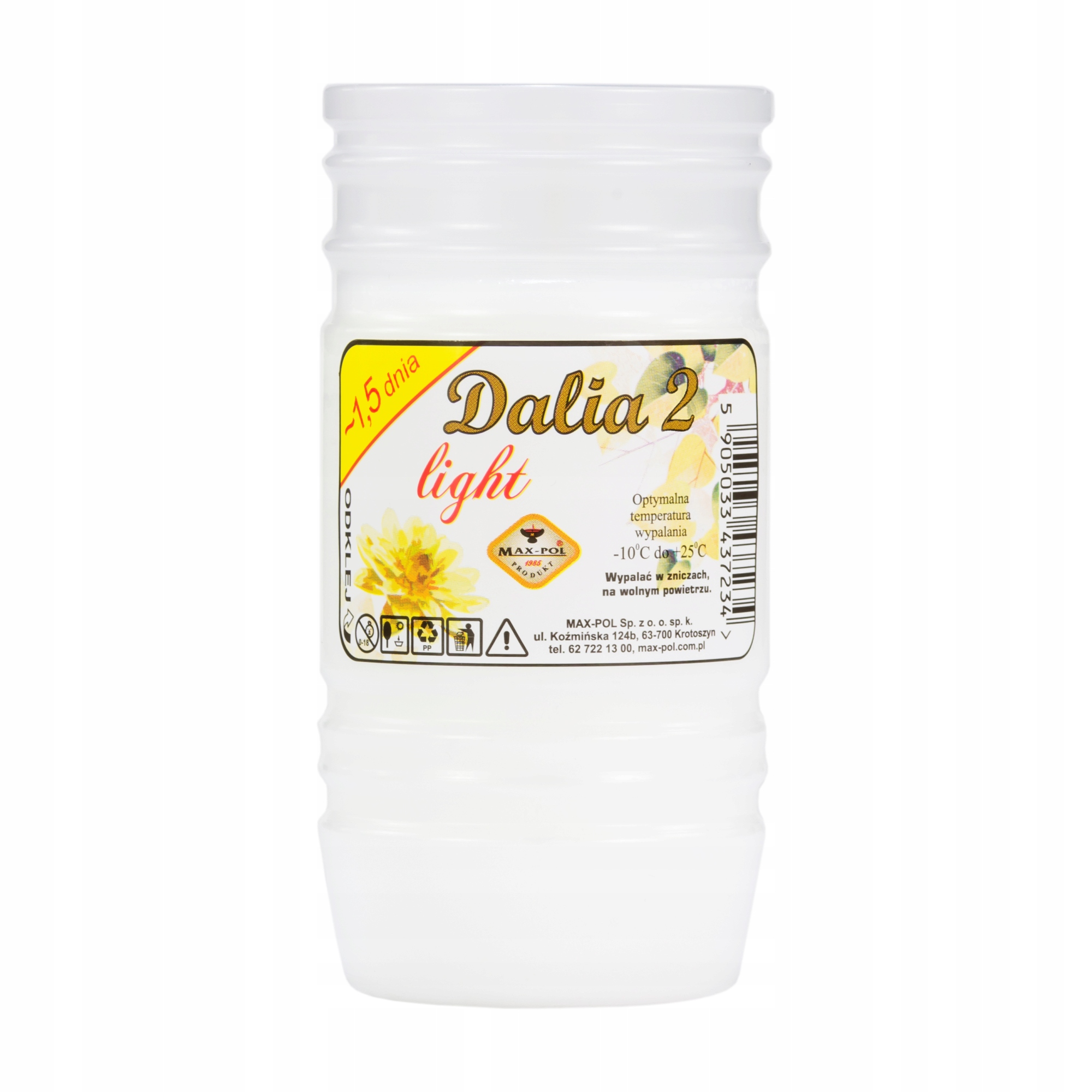 

Max Pol Wkład Dalia light 2 1,5 dnia 11cm