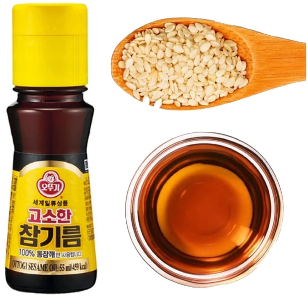 

Koreański Olej Sezamowy z Sezamu 100% 55ml Ottogi