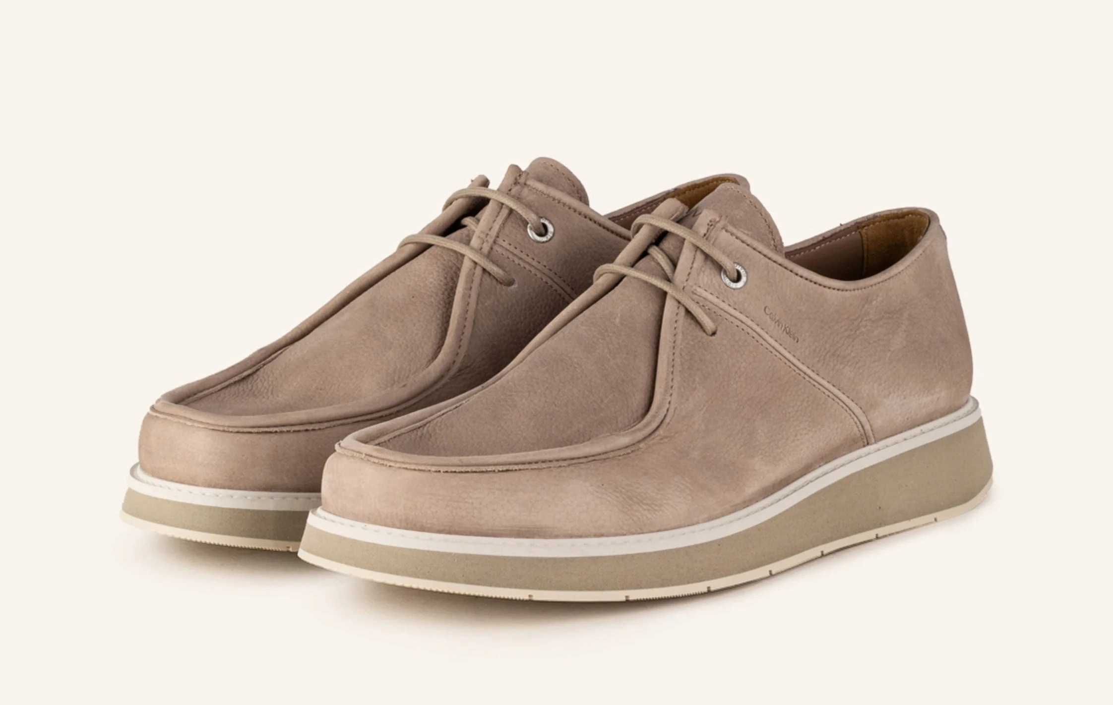 Kožené Polobotky Calvin Klein Wallabee R 42