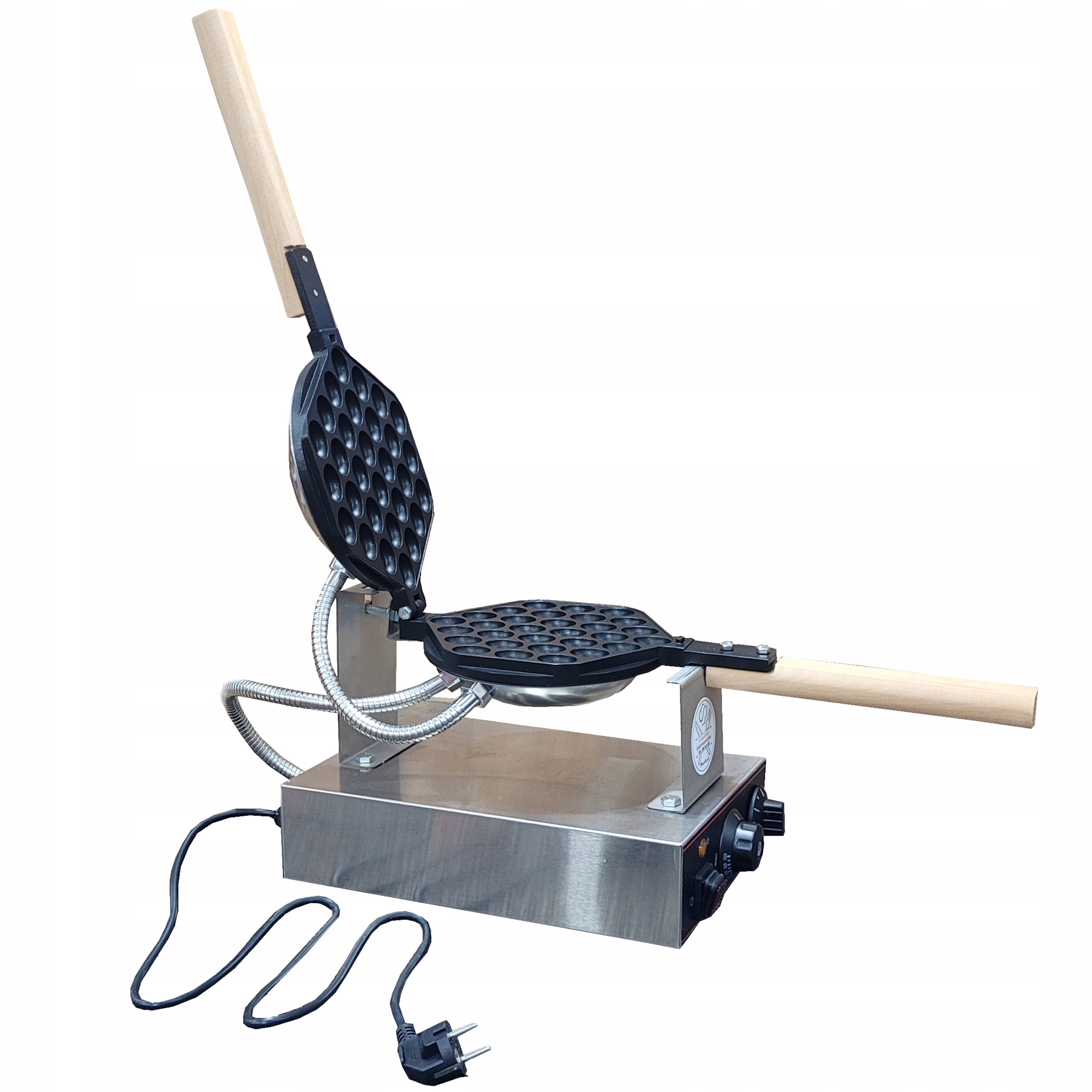 GOFROWNICA bąbelkowa patelnia Bubble Waffle Chrupiące gofry zawijane Puffs Model egg waflle