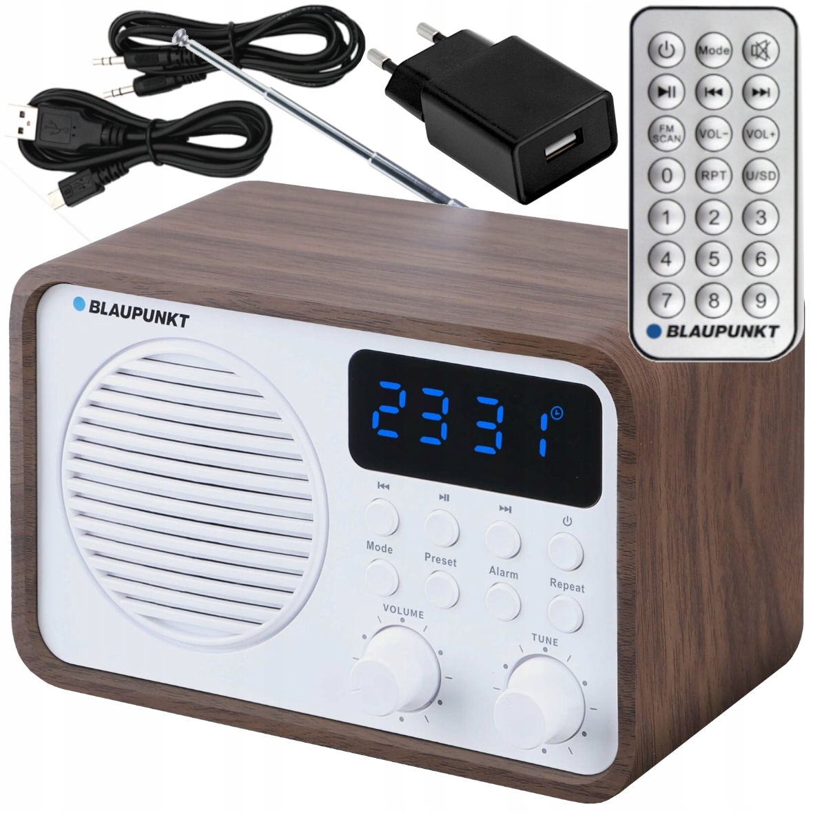 Retro Kuchyňské Rádio Přenosné Bluetooth Fm Aux PP7BT