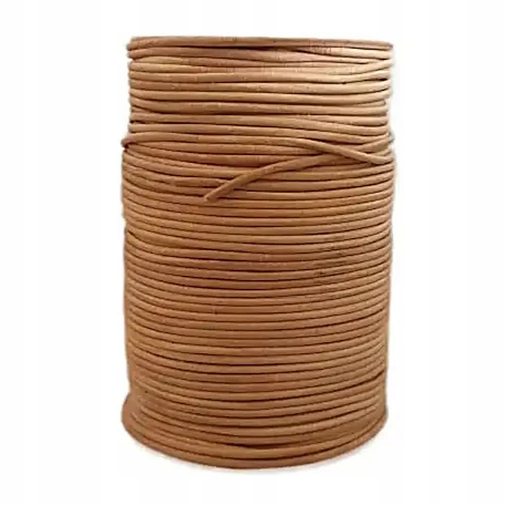 Řemínek Kůže průměr 2mm Přírodní 25 metrů