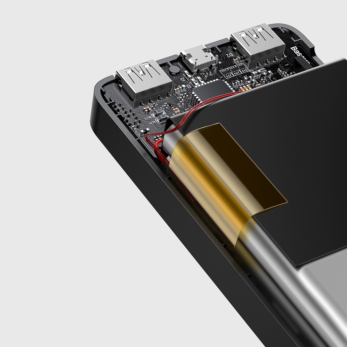 BASEUS POWER BANK 30000MAH 3XUSB USB-C PD 15W 3A Чорний колір