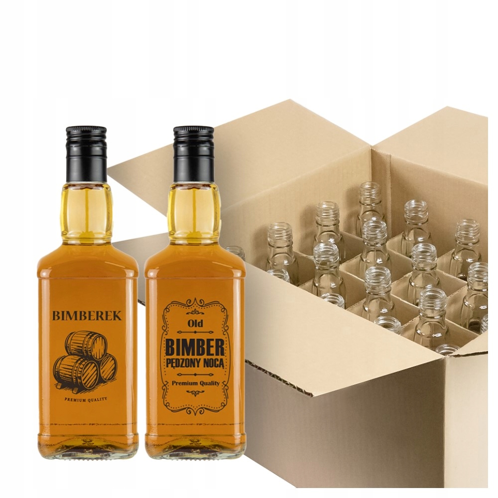 20 x lahve Daniel 0,5 l s potiskem Bimber Kratownica
