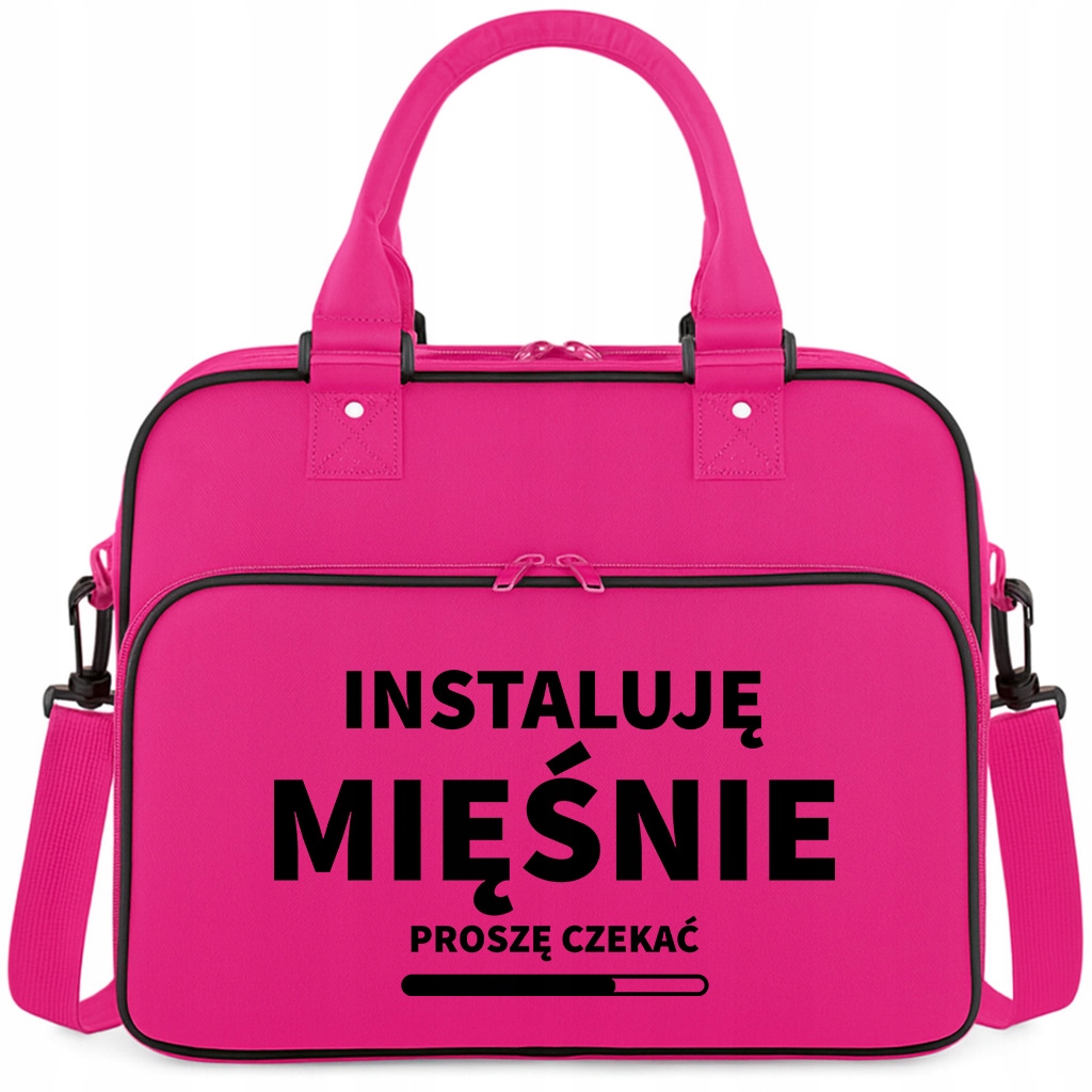 Torba Różowa Instaluję Mięśnie Pojemna Na Siłownię Trening Fitness Pilates