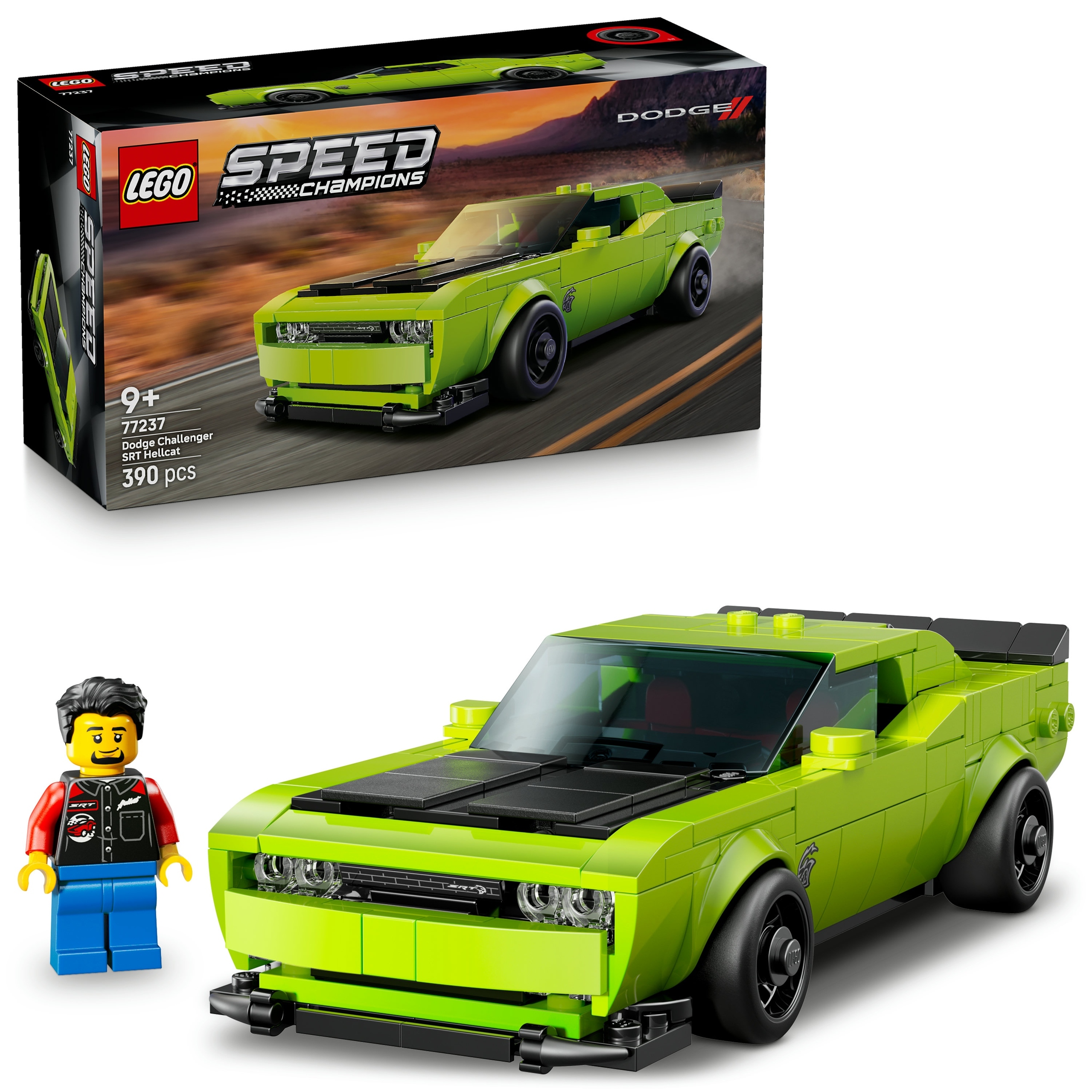 Sada Lego Speed Champions 77237 Auto Dodge Challenger Srt Hellcat
