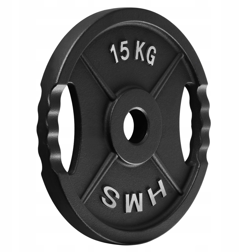 Litinový olympijský kotouč Závaží na Osa pro cvičení Hms 15 kg