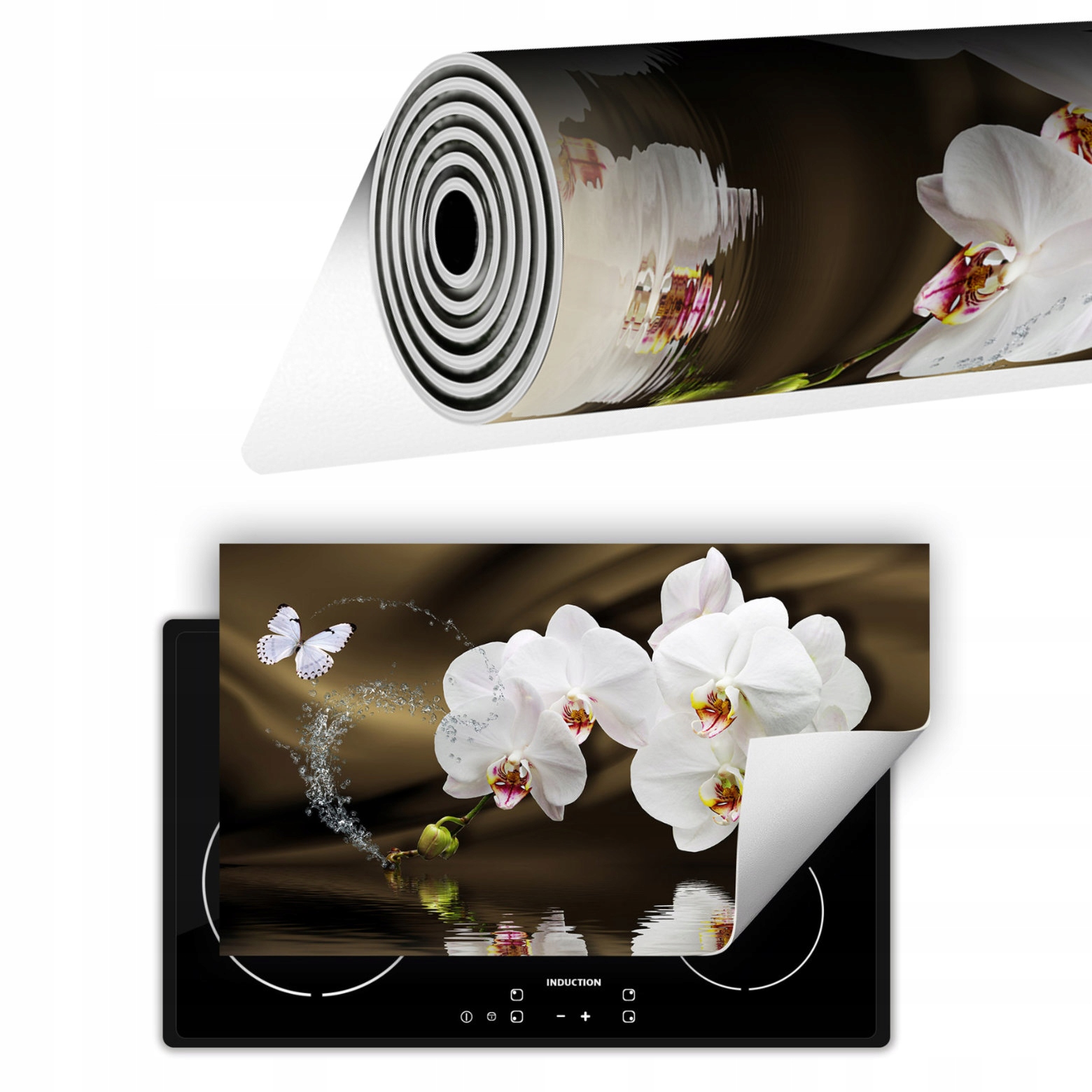 Vinylová Krytka Na Sporák 90x52 Orchidej